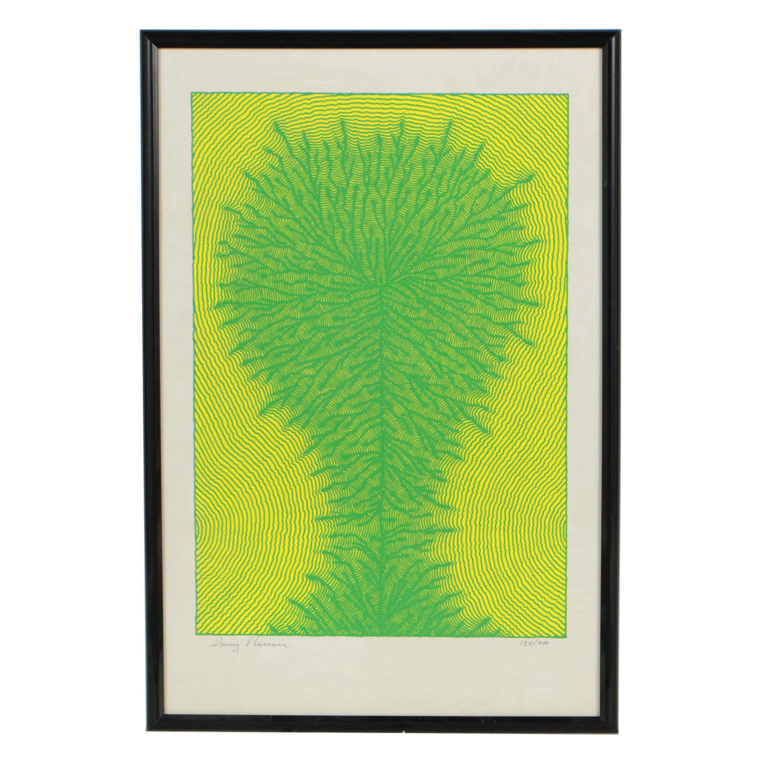 Henry Pearson Late 20th Century Op Art Serigraph