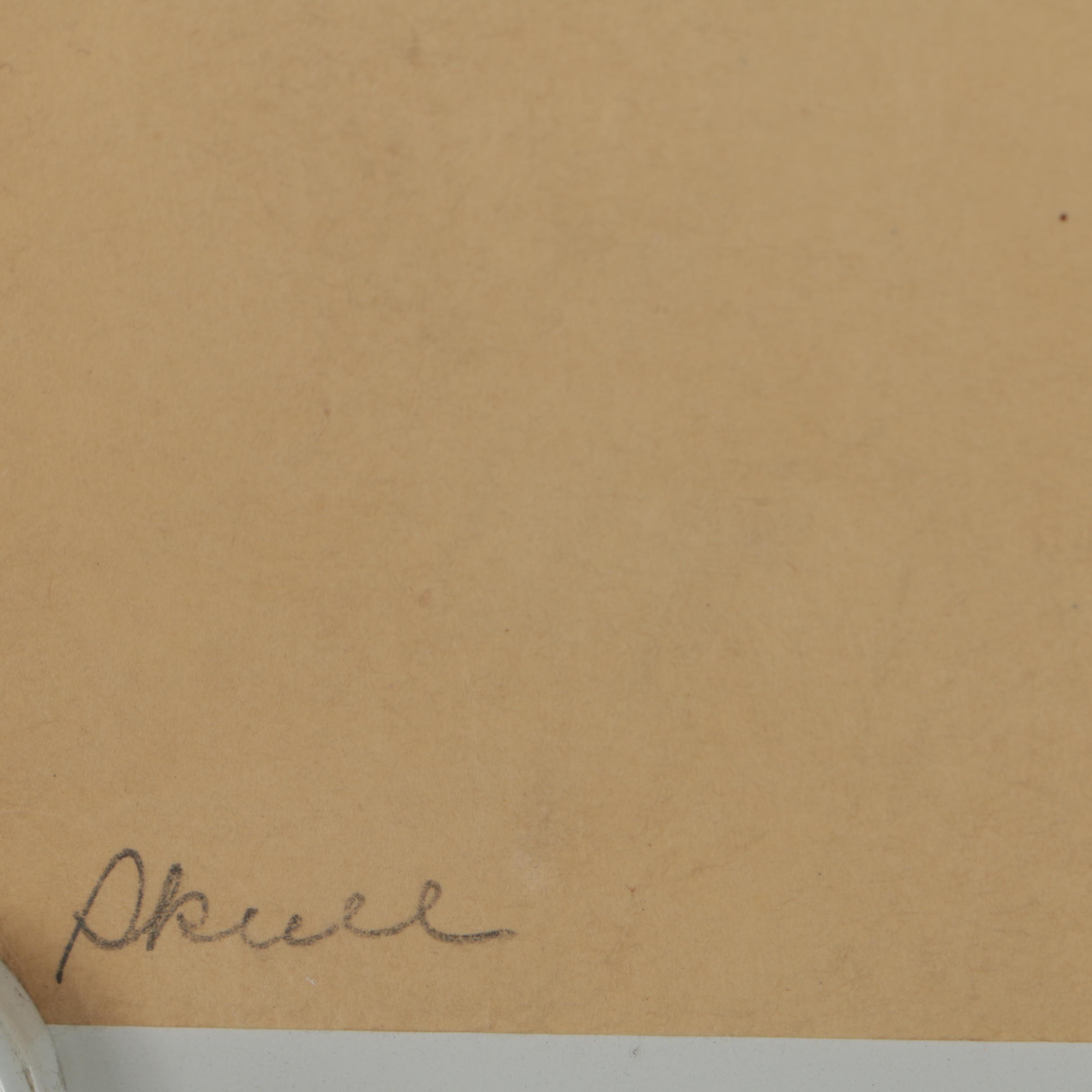 Lester Rosenfield Still Life Etching "Skull"