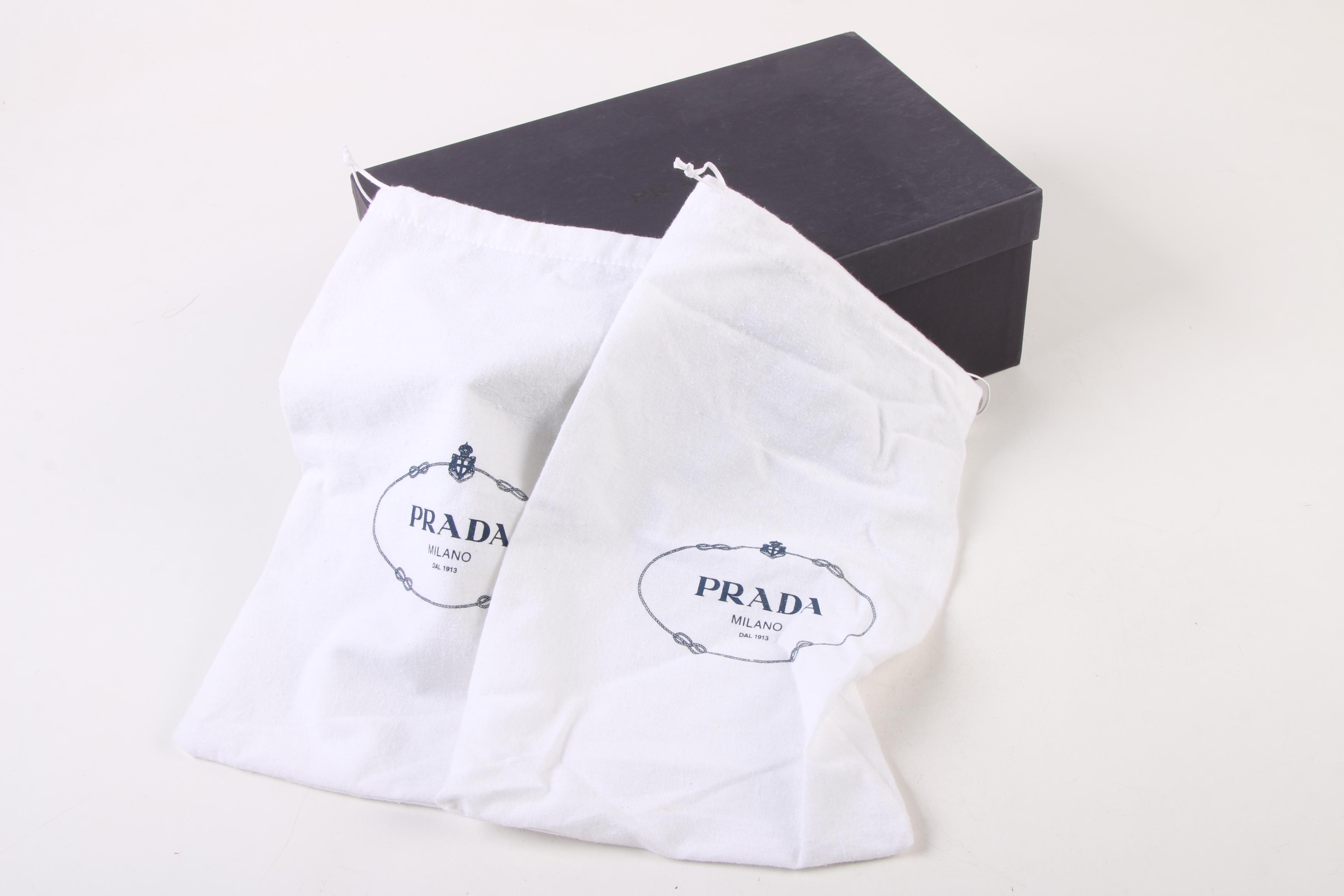 Prada Natte Riacamo Ankle Strap High Heels with Rocca Medallions and Snakeskin