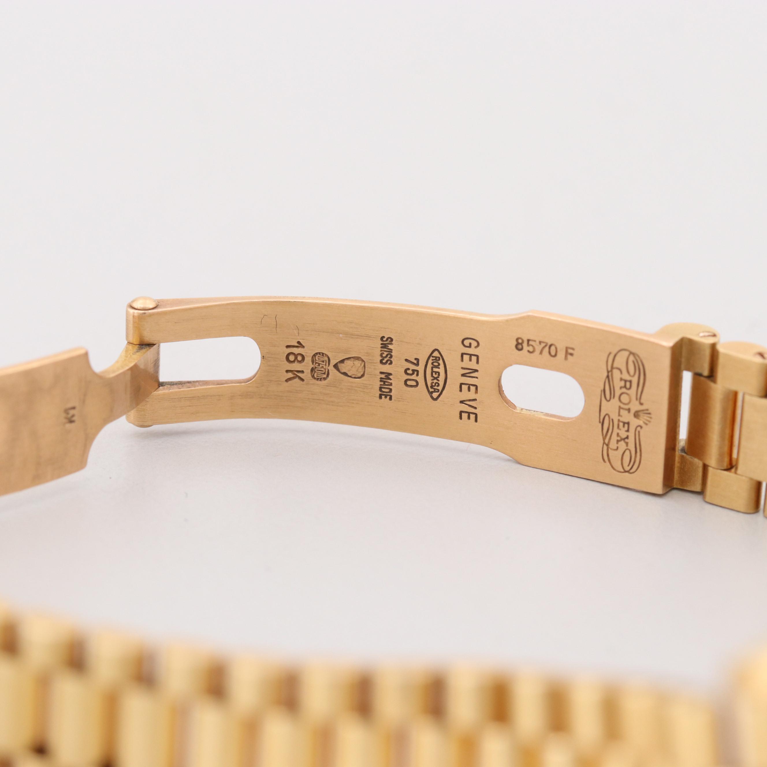 Rolex Datejust 18K Yellow Gold, Diamond and Emerald Automatic Watch, 1986