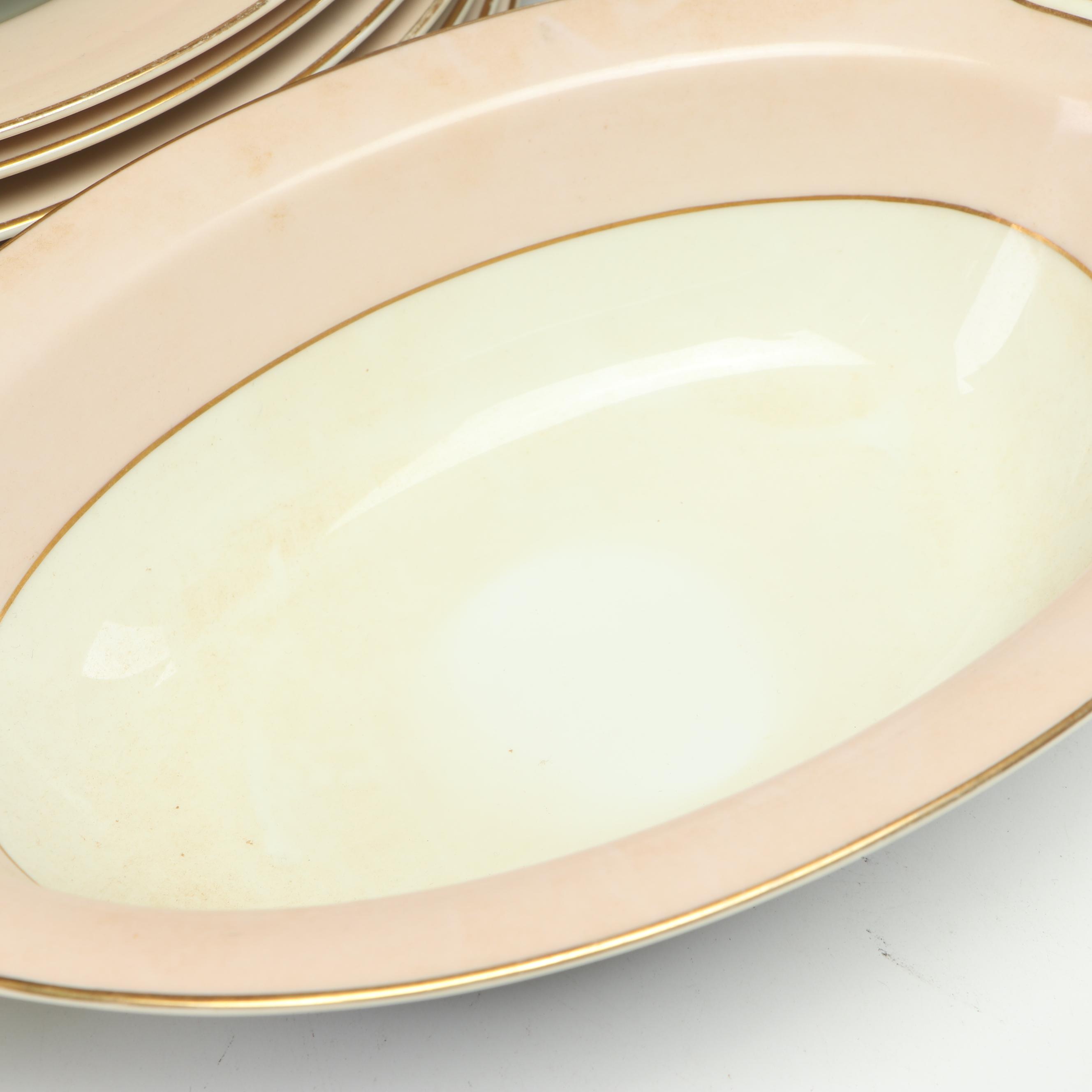 Noritake "Royal Pink" Porcelain Dinnerware, 1950s