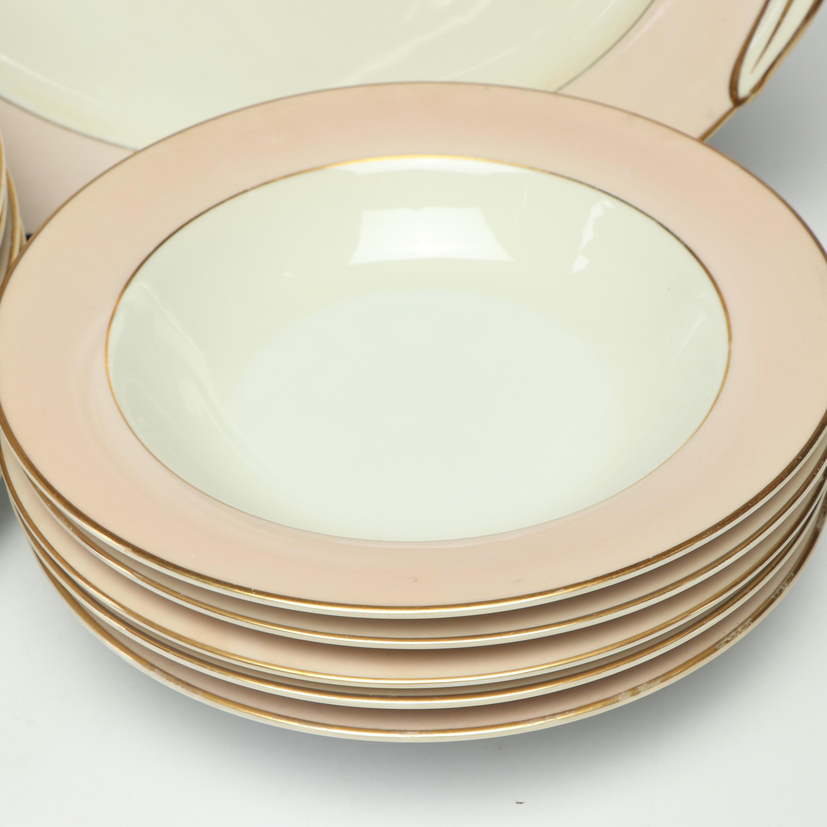 Noritake "Royal Pink" Porcelain Dinnerware, 1950s