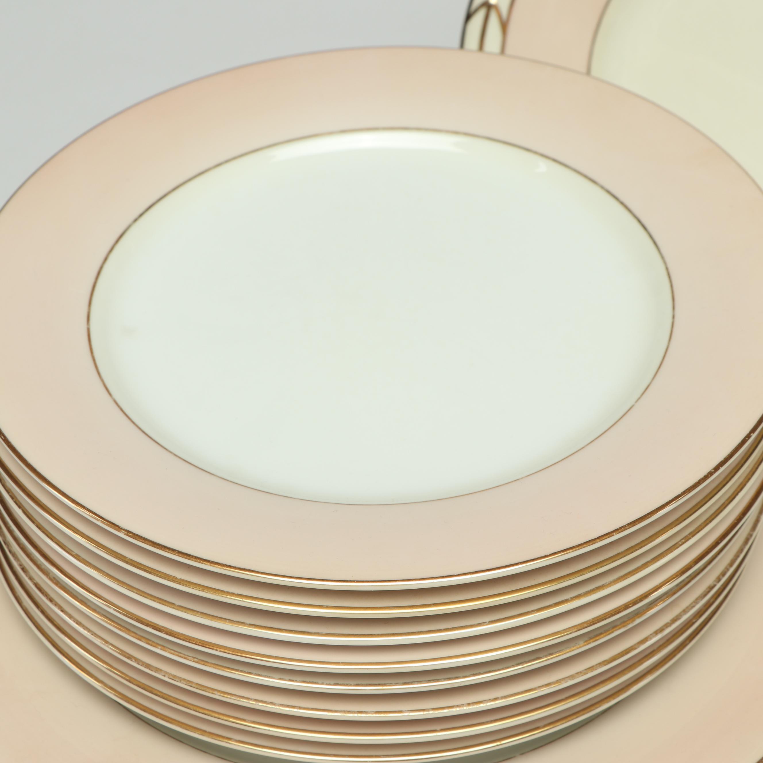 Noritake "Royal Pink" Porcelain Dinnerware, 1950s