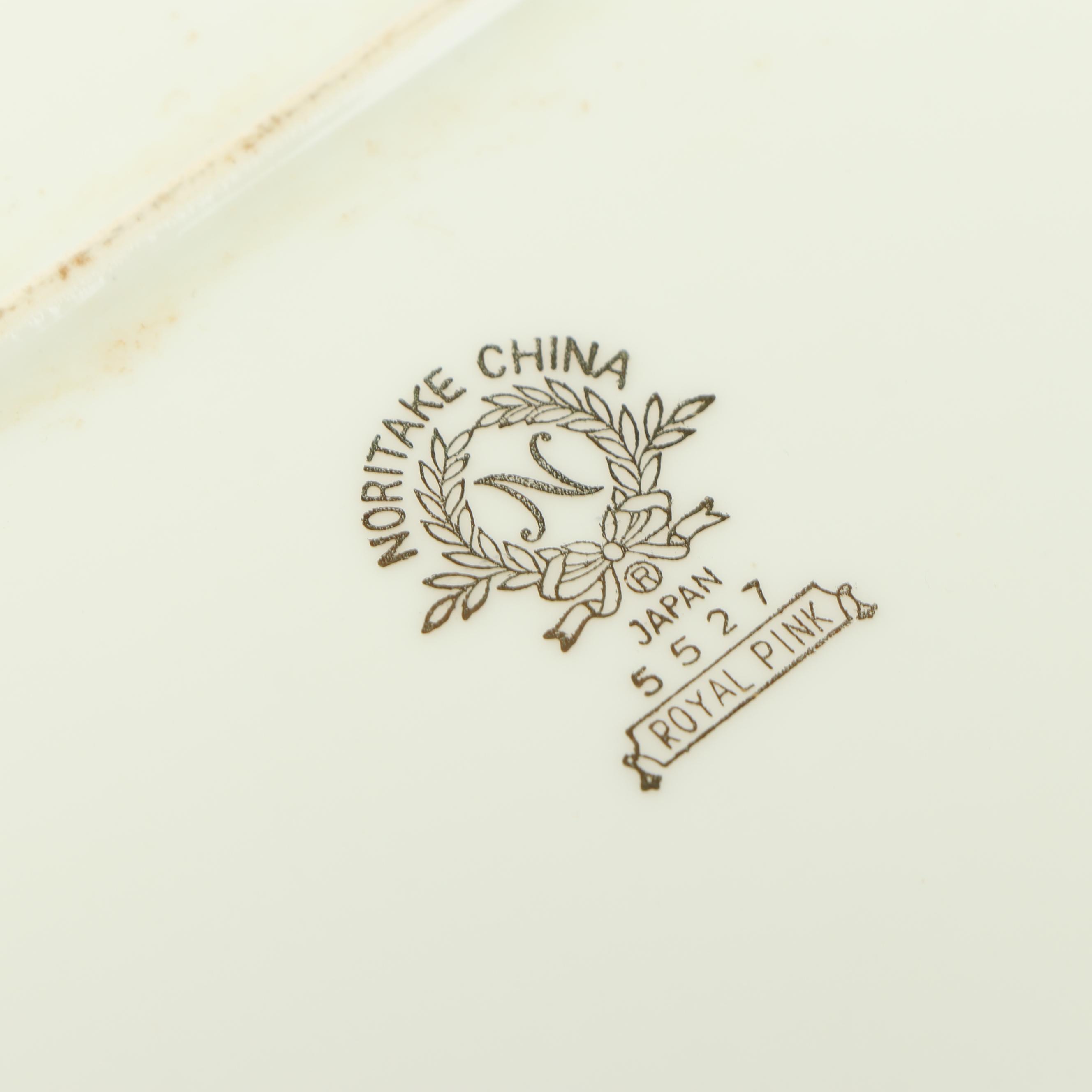 Noritake "Royal Pink" Porcelain Dinnerware, 1950s