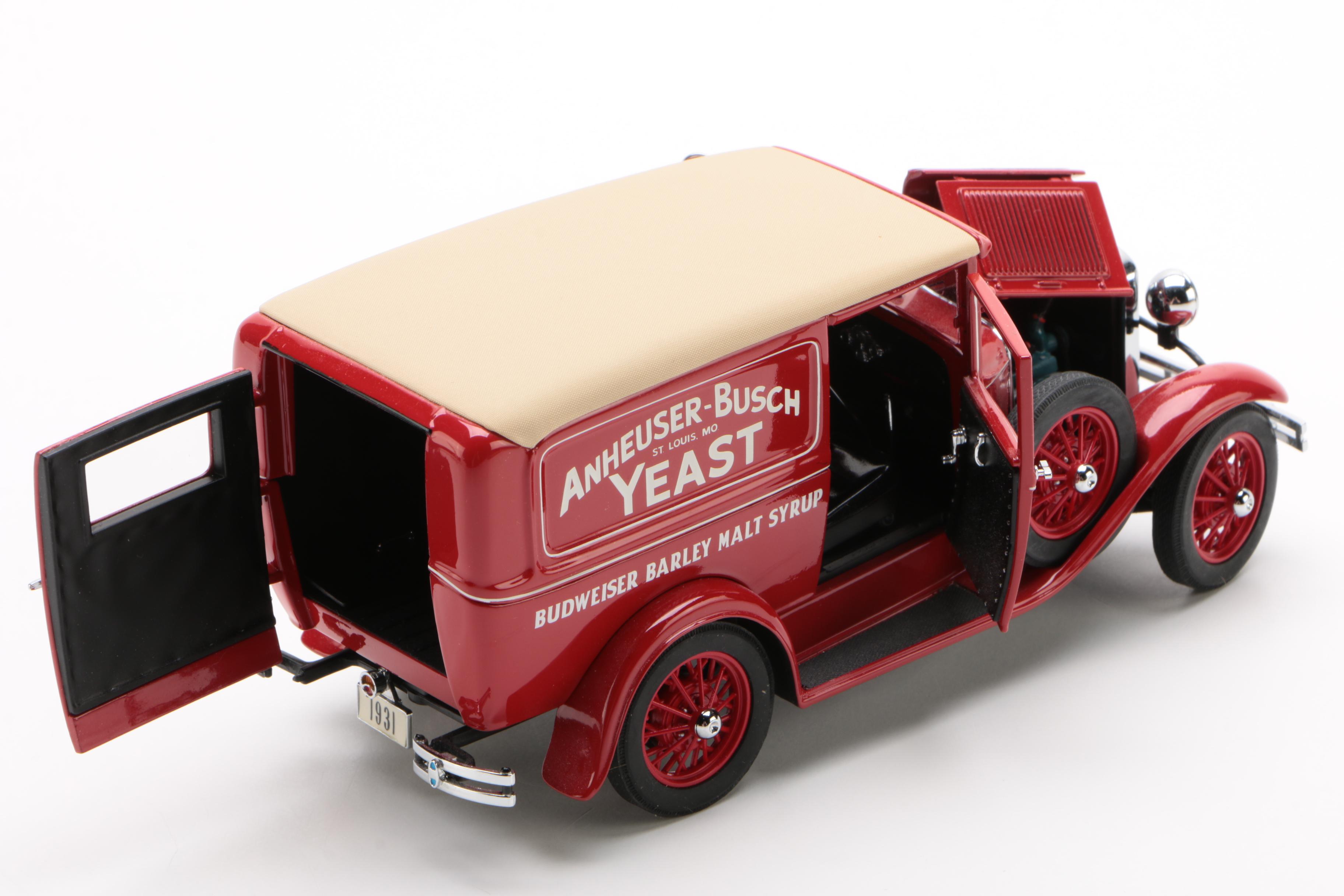 Danbury Mint Die-Cast 1931 Budweiser Delivery Truck with Display Case