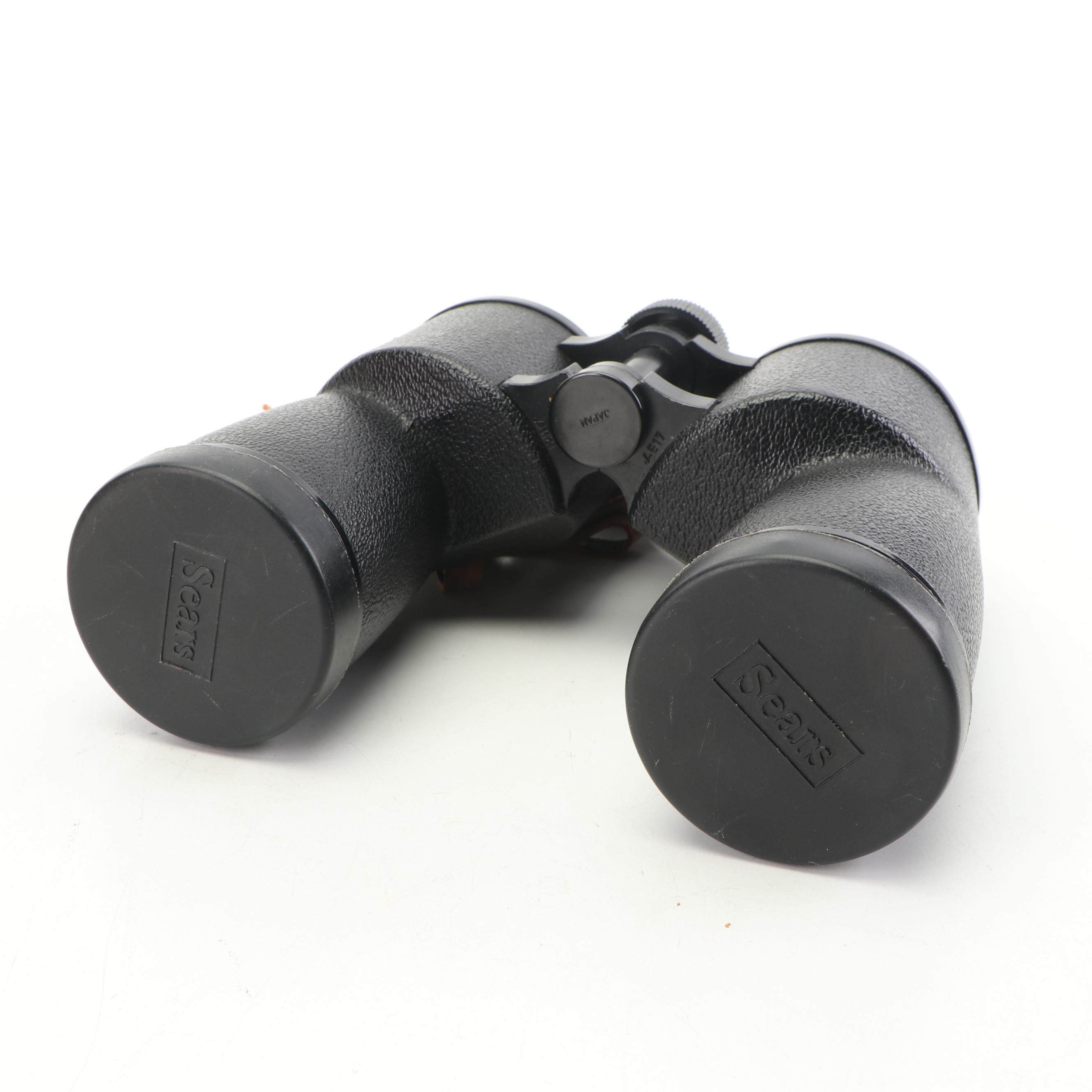 Sears 7X50 Binoculars with Leather Case