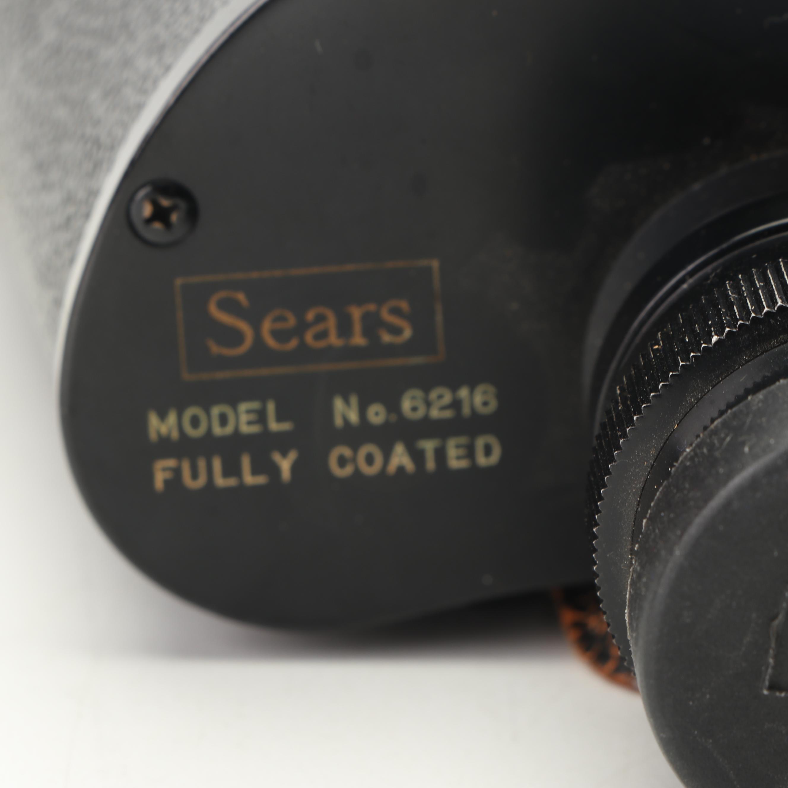 Sears 7X50 Binoculars with Leather Case