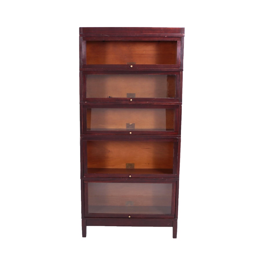Globe-Wernicke "Universal" Sectional Barrister's Bookcase in Mahogany Finish
