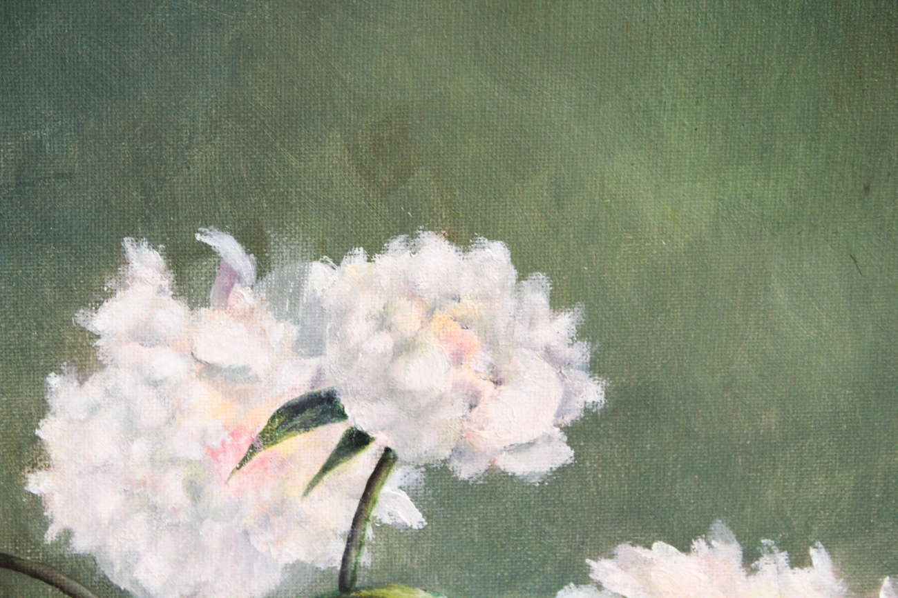 Sarah D. Thiemonge Oil Painting of Flowers