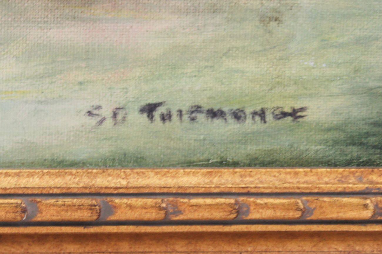 Sarah D. Thiemonge Oil Painting of Flowers