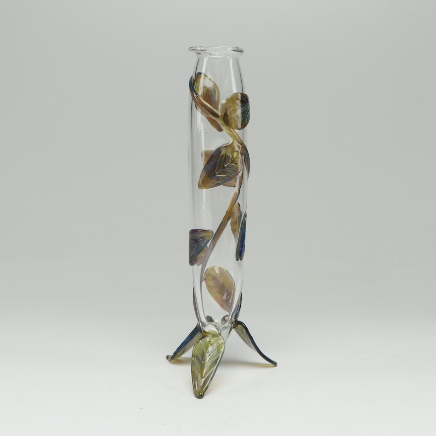 Loy Allen Art Glass Bud Vase