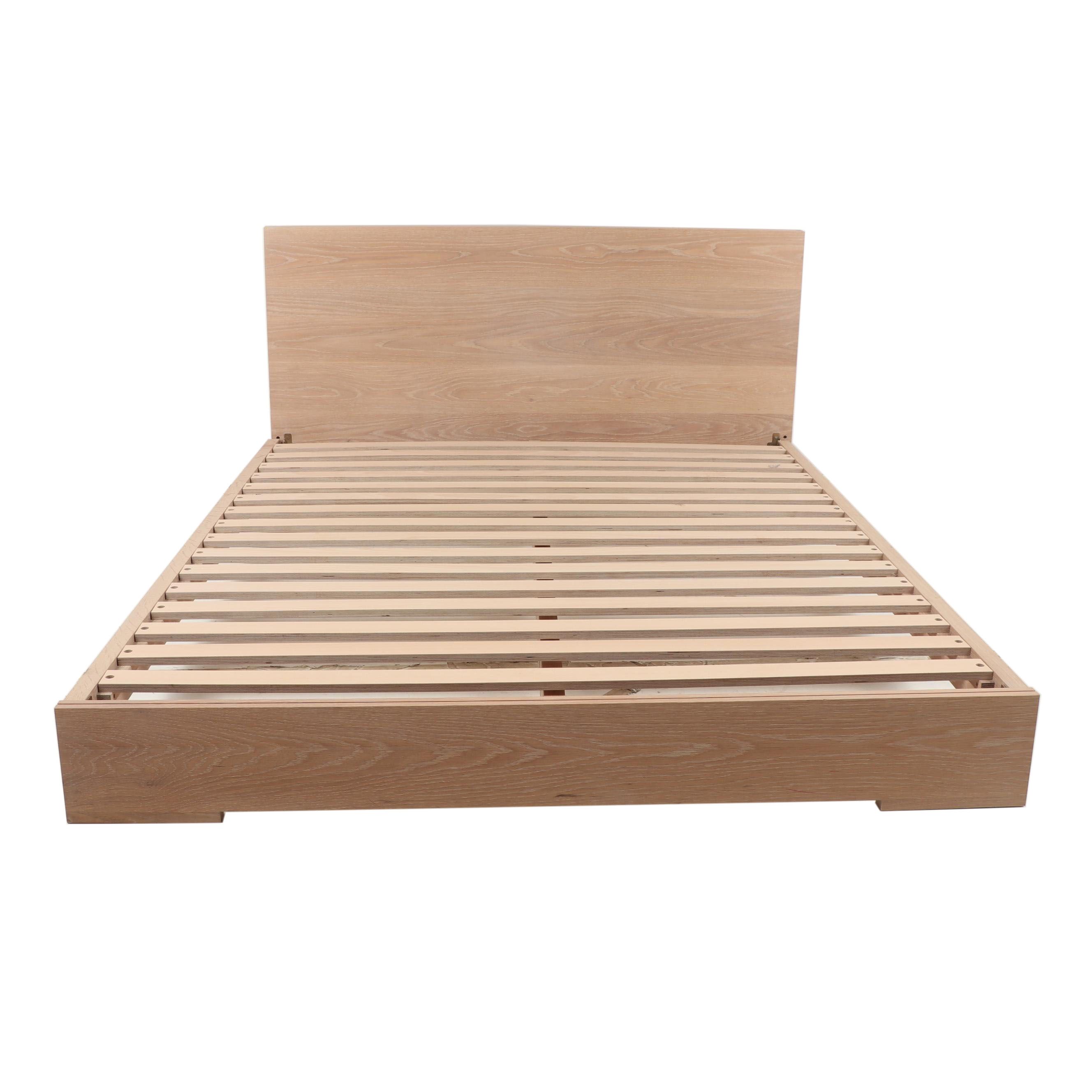 Contemporary Danish Modern Full Size Wooden Bed Frame