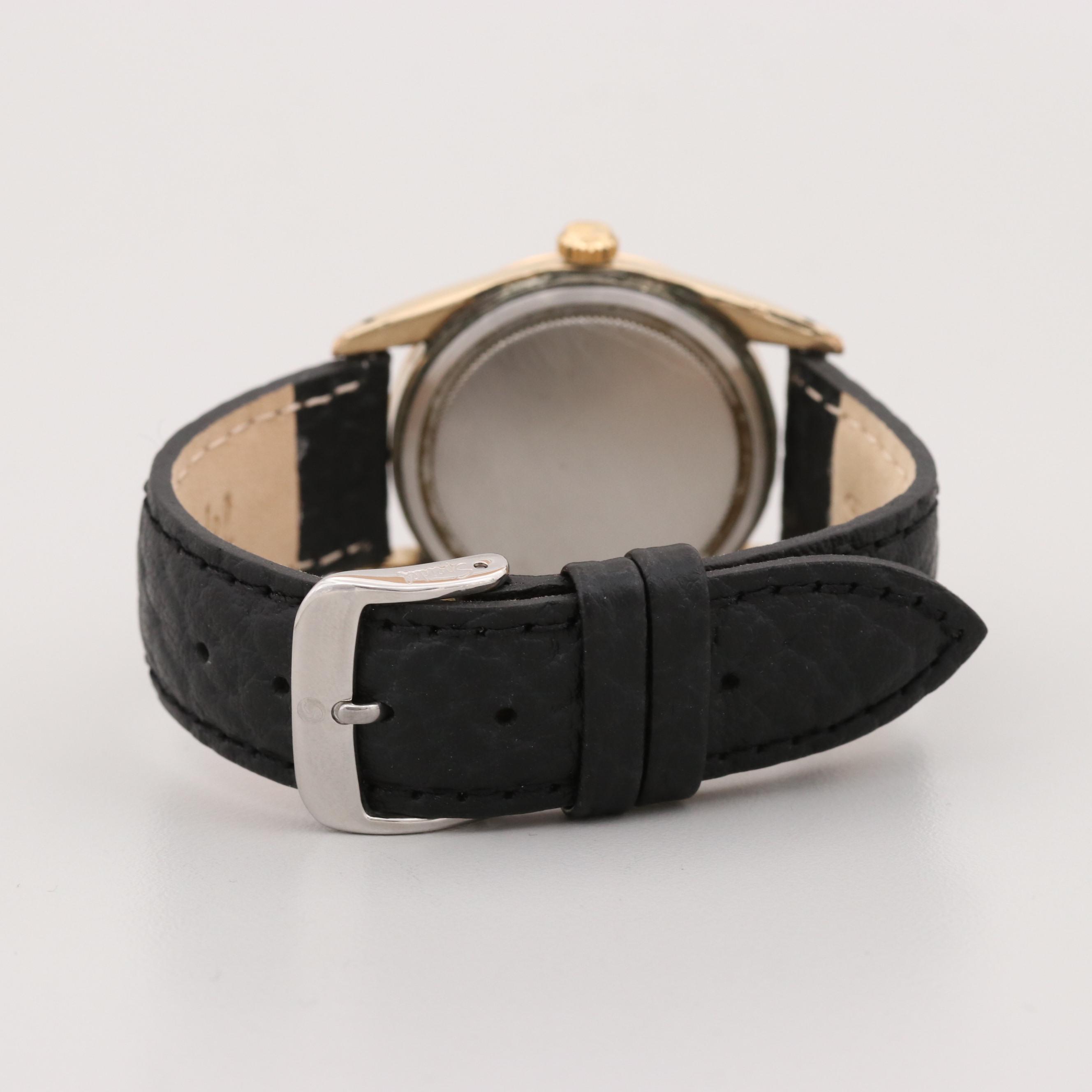 Vintage Rolex Oysterdate  Gold Shell Stem Wind Watch, 1960