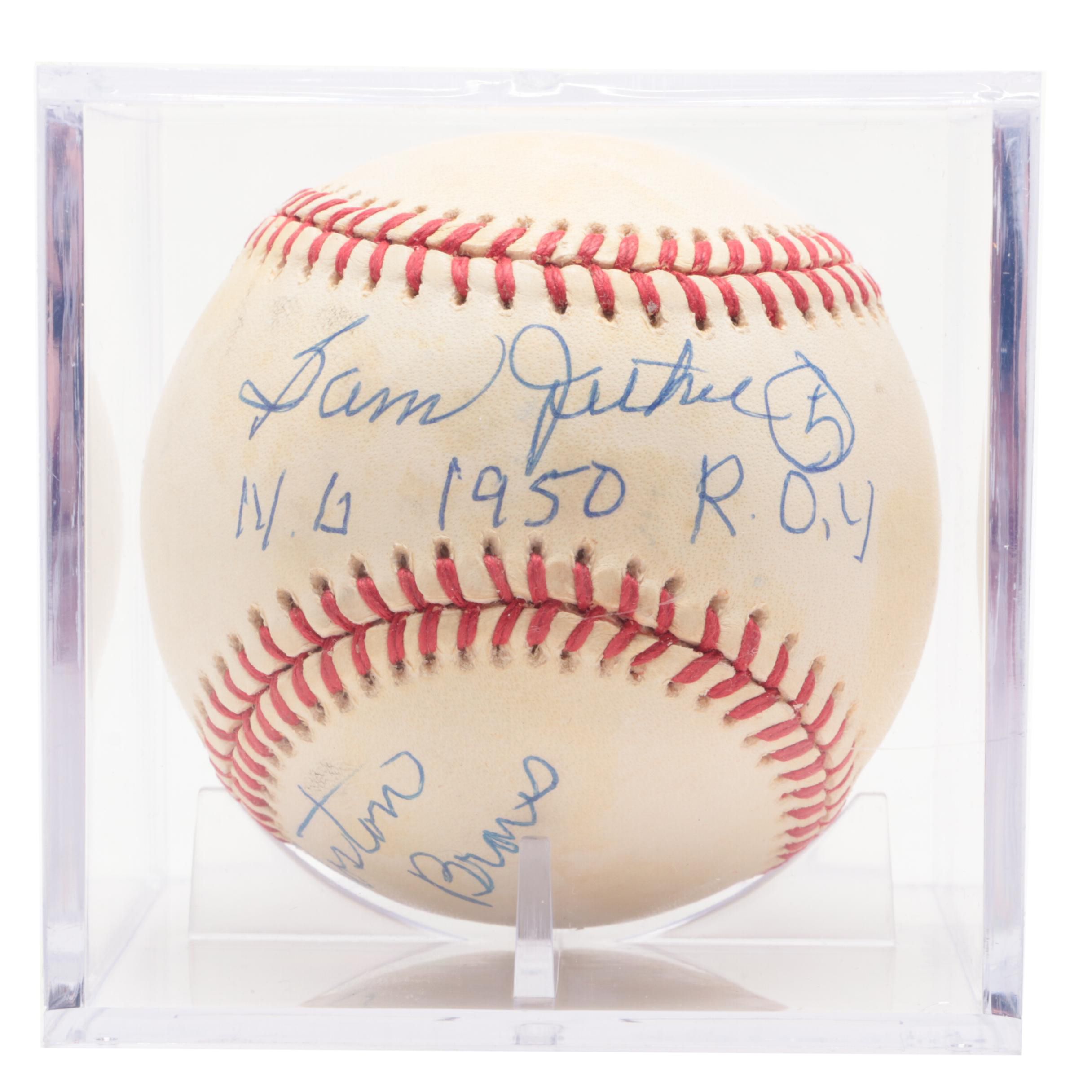 Sam Jethroe Signed and Inscribed National League Baseball