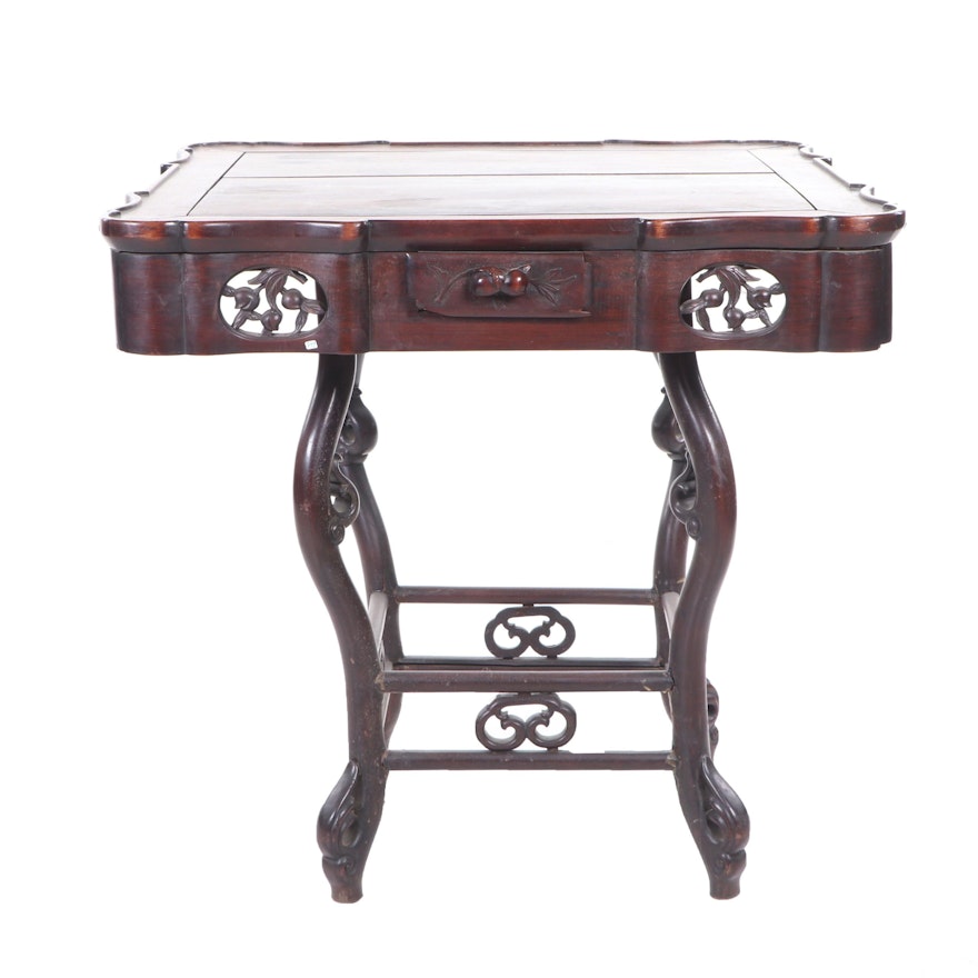 Chinese Wooden Games Table, Late 19th to Early 20th Century