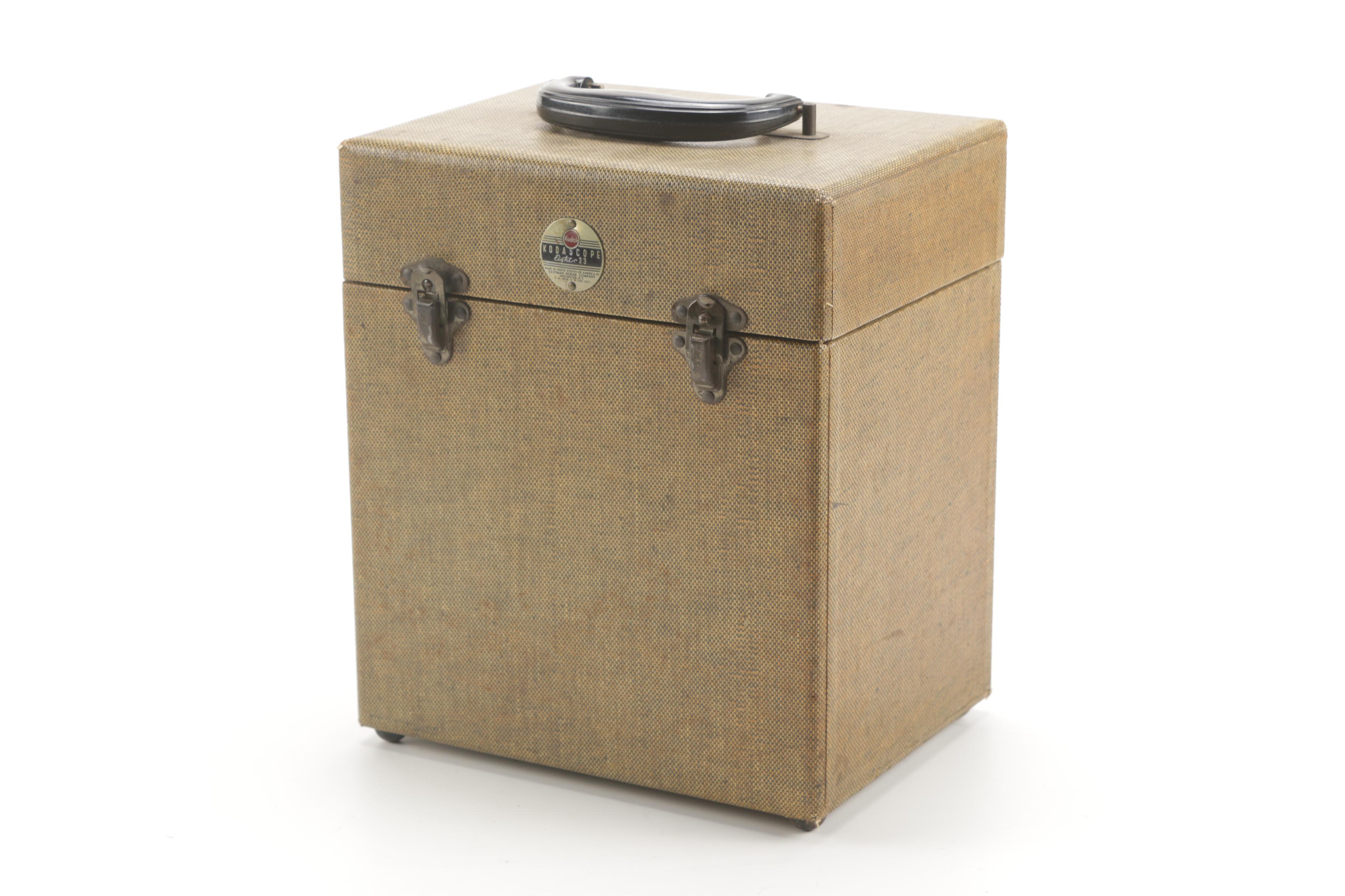 Kodak Kodascope Eight-33 Movie Projector in Case