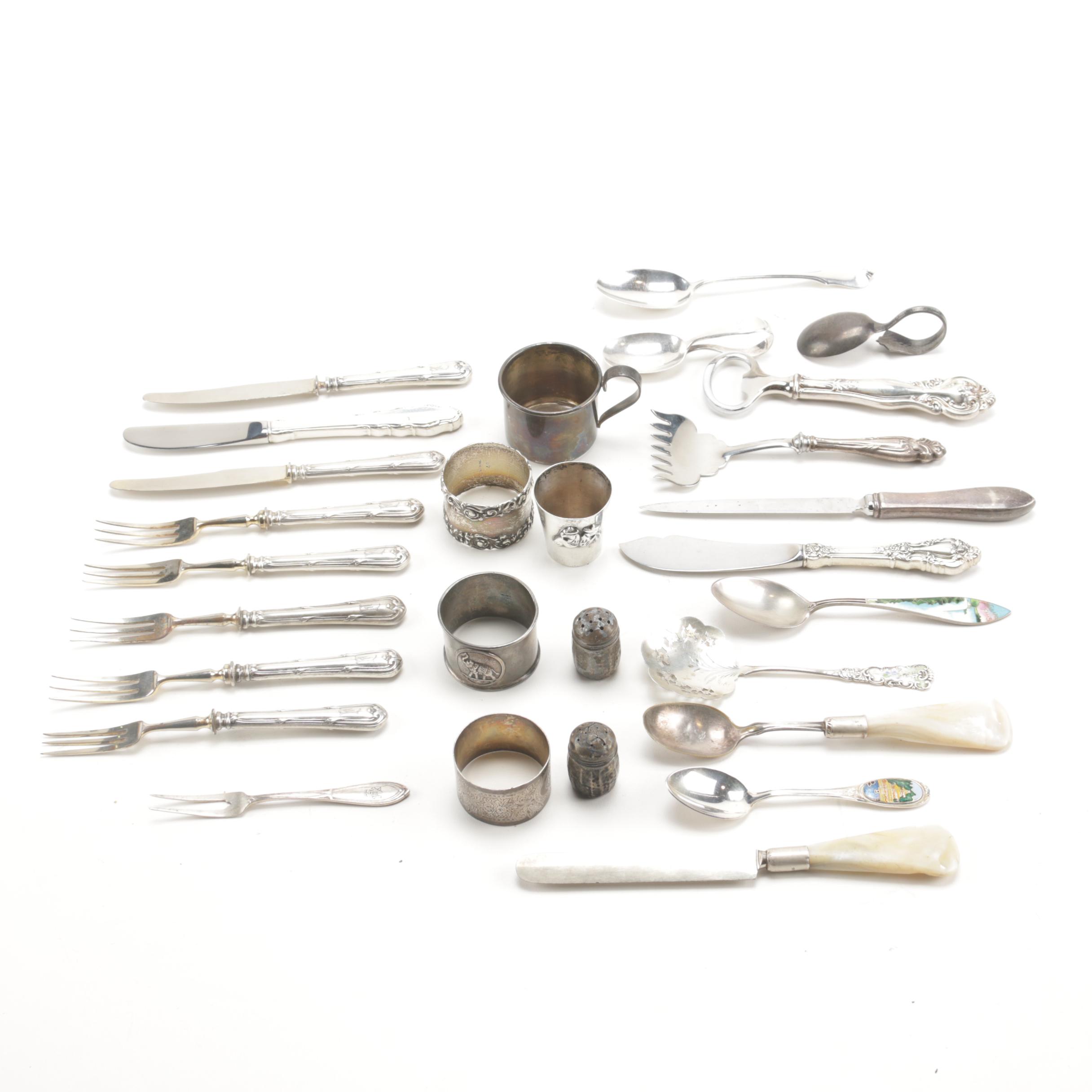 Silver Flatware and Tableware Featuring Lunt, Wallace, Webster, International