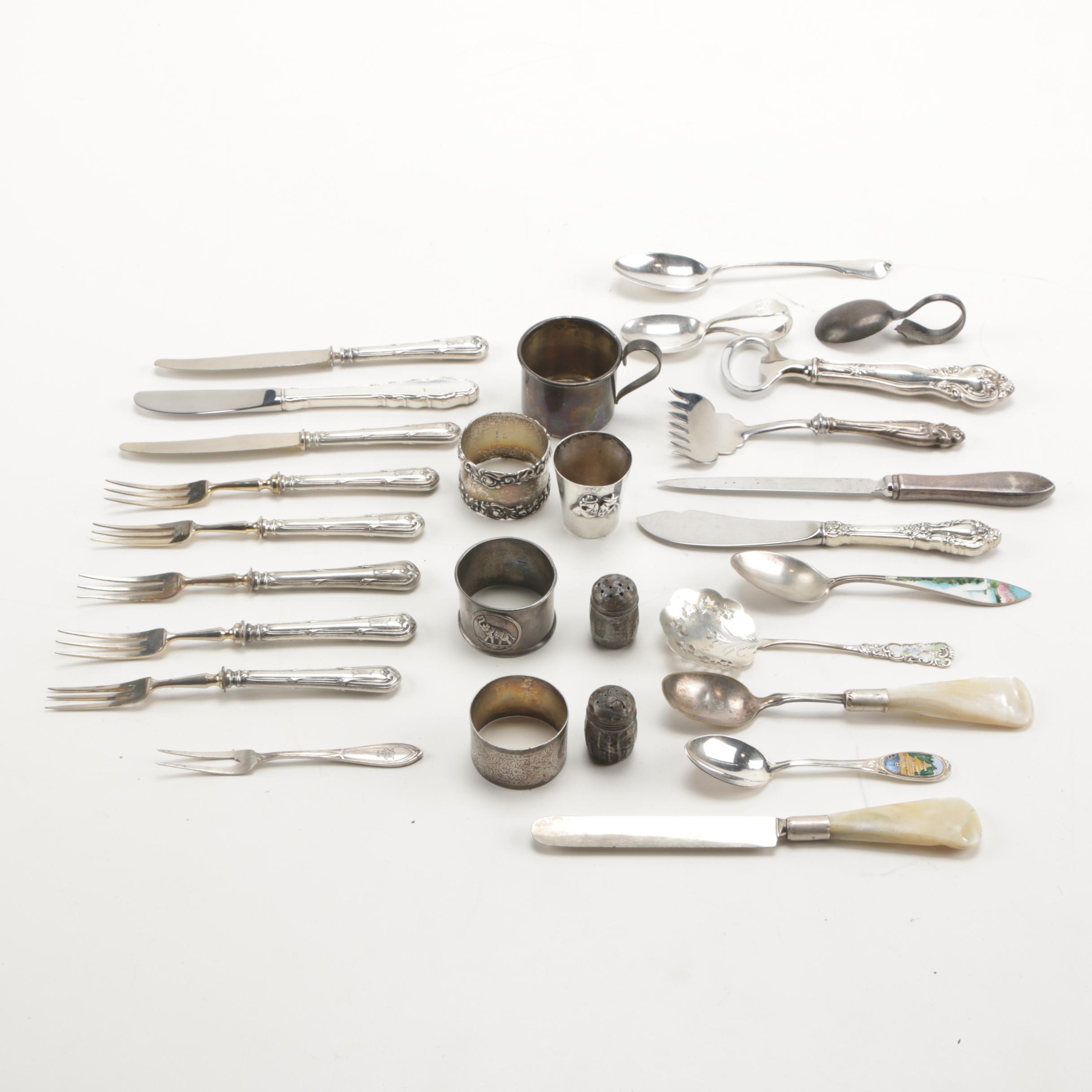 Silver Flatware and Tableware Featuring Lunt, Wallace, Webster, International