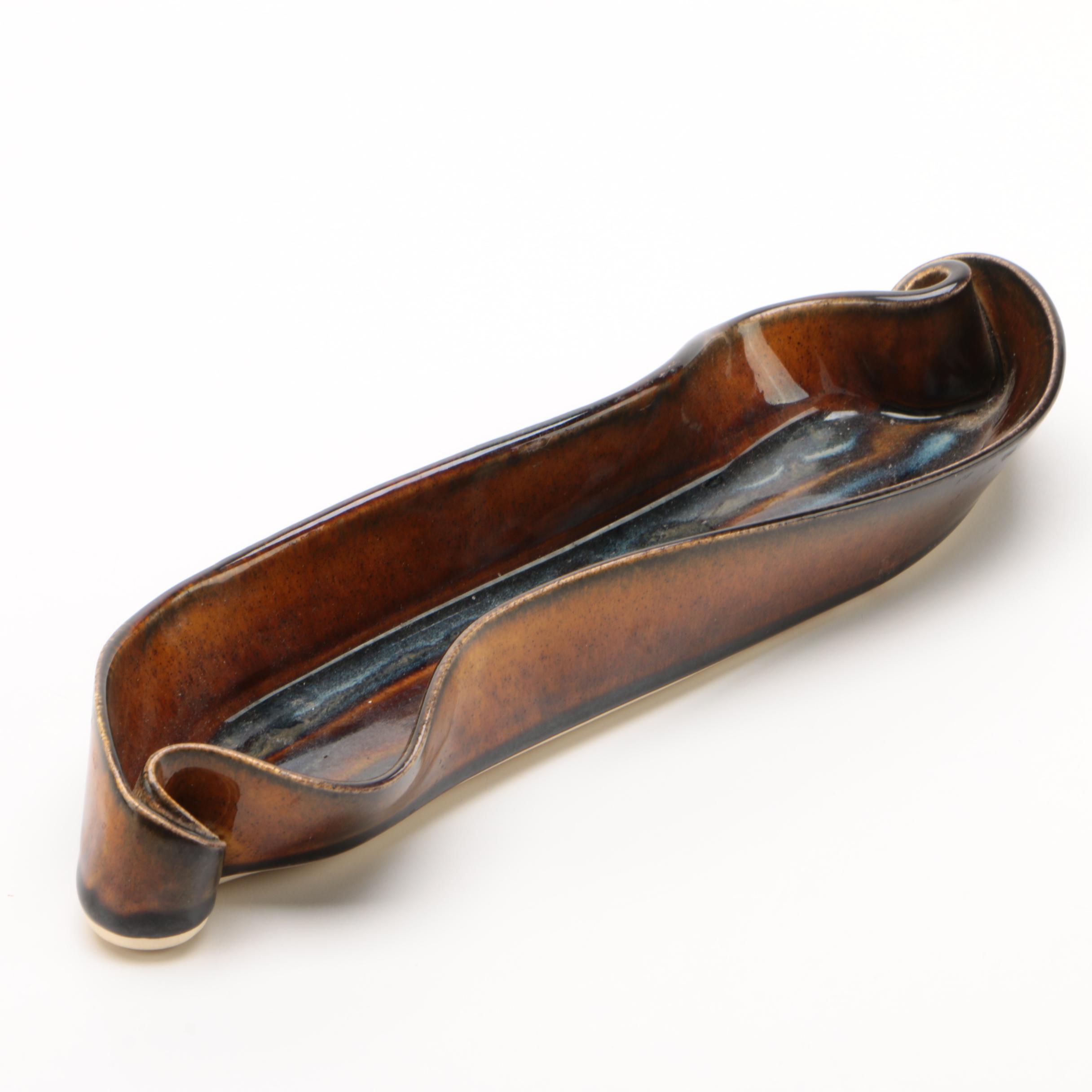 Hilborn Pottery Designs Handbuilt Stoneware Olive Dish