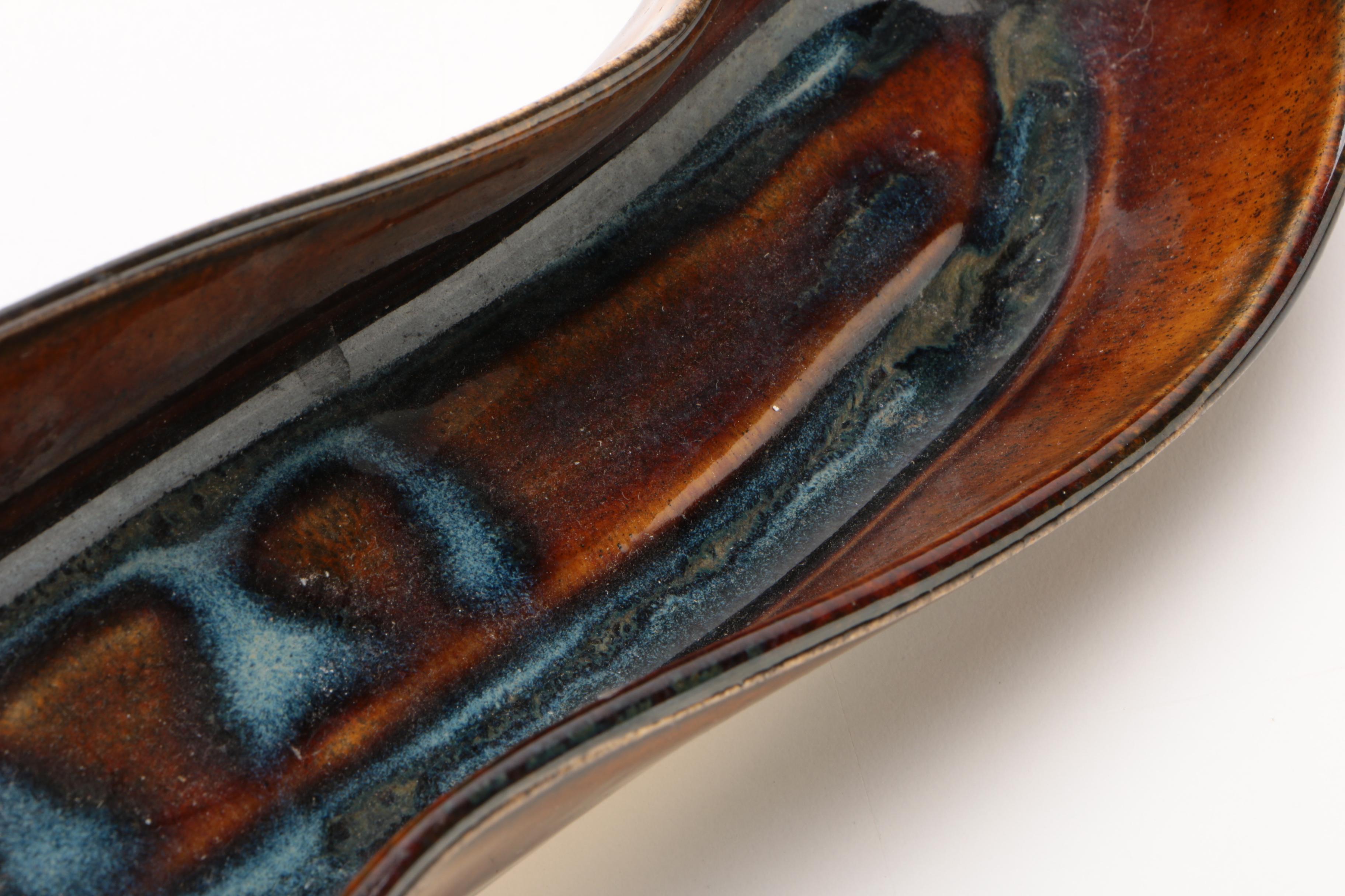 Hilborn Pottery Designs Handbuilt Stoneware Olive Dish