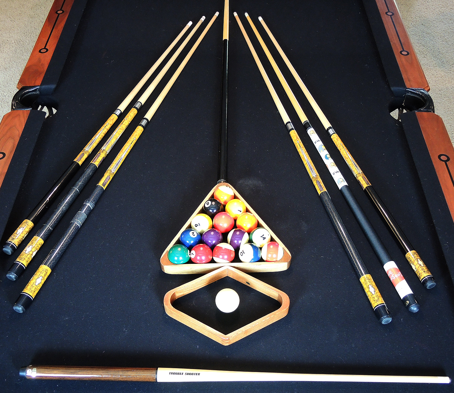 Peter Vitalie Company "Gore Gulch" Collection Billiard Table and Accessories
