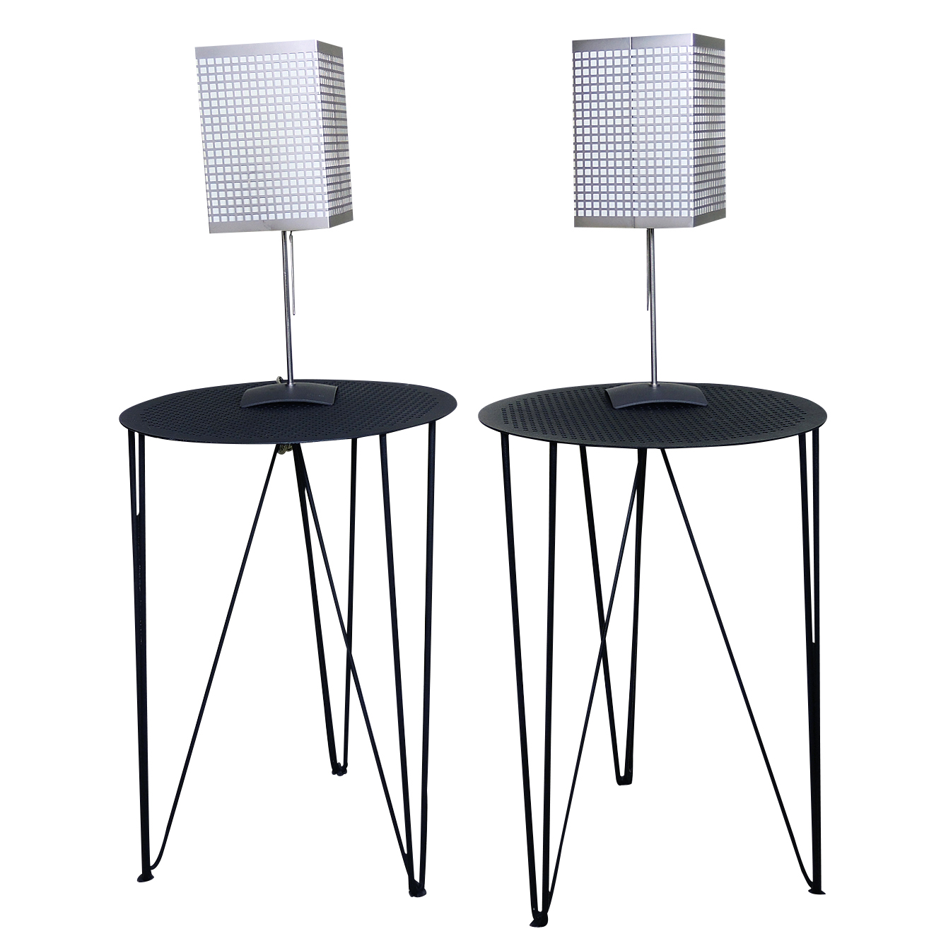 Modern Hairpin Leg Accent Tables and IKEA Table Lamps