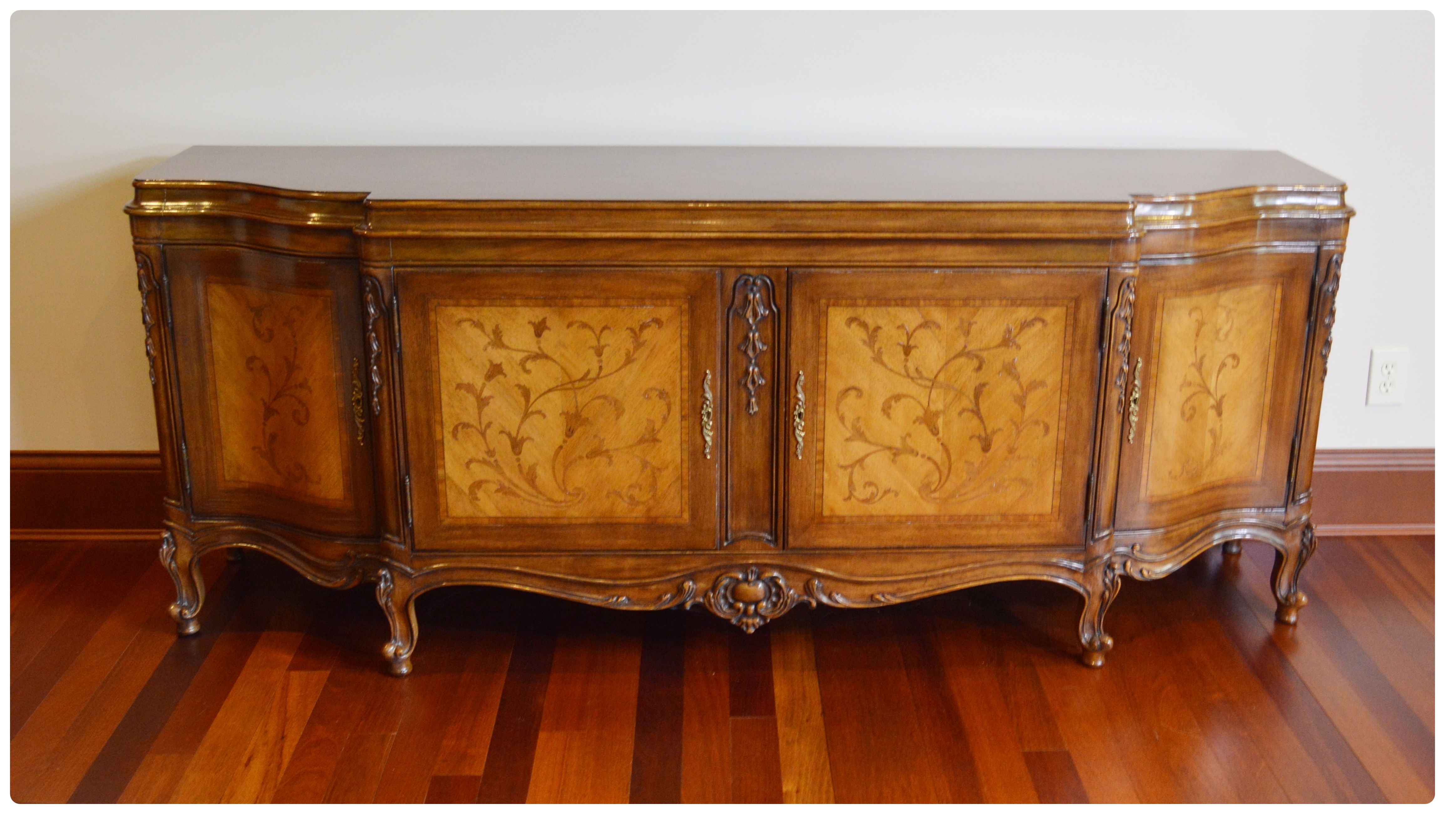 Karges Louis XV Style Wooden Buffet, Contemporary