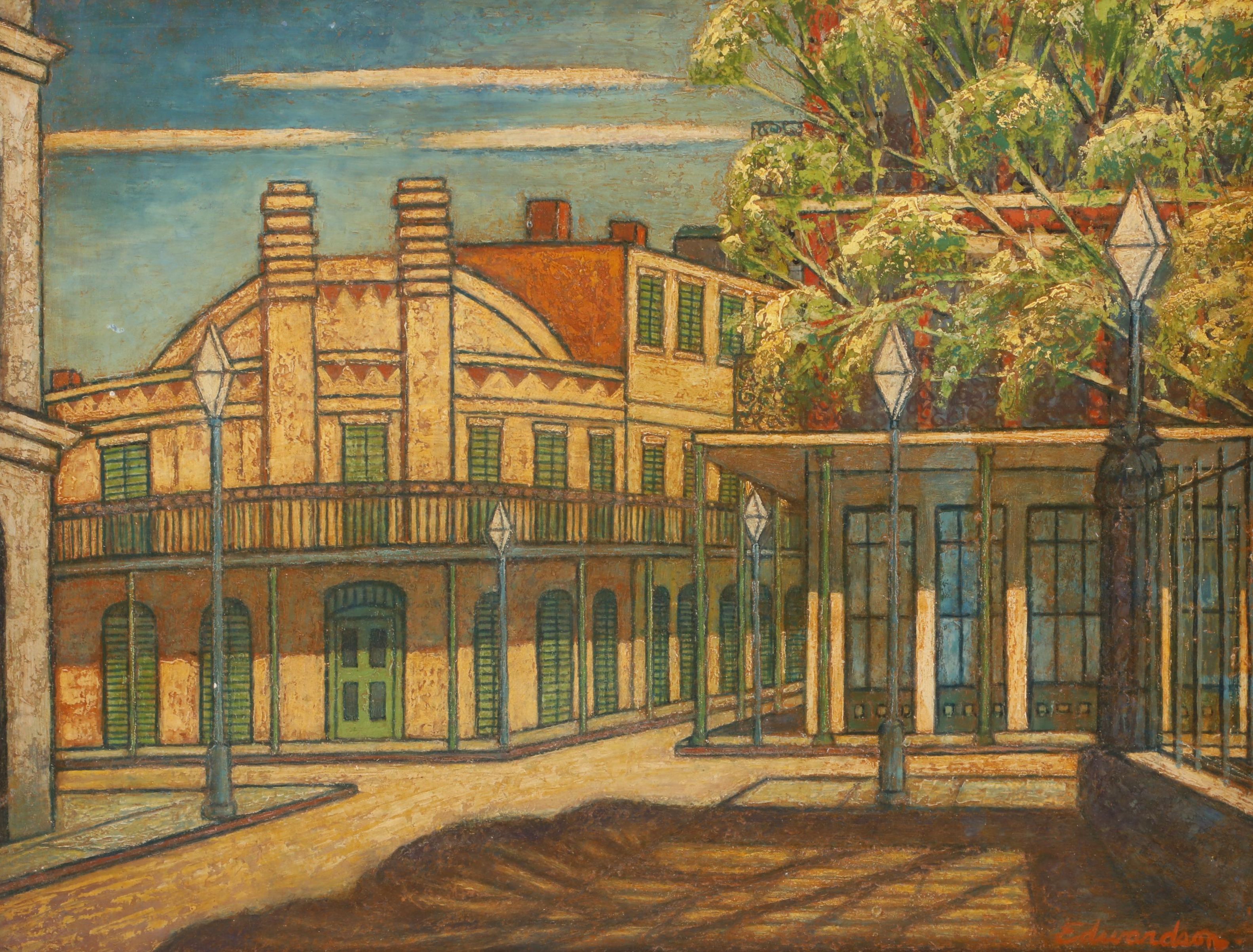 Larry Edwardson Oil Painting "Slave Market, New Orleans"