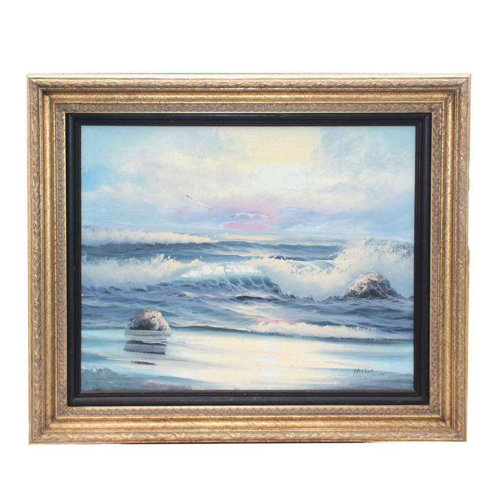 Taylor Seascape Oil Painting