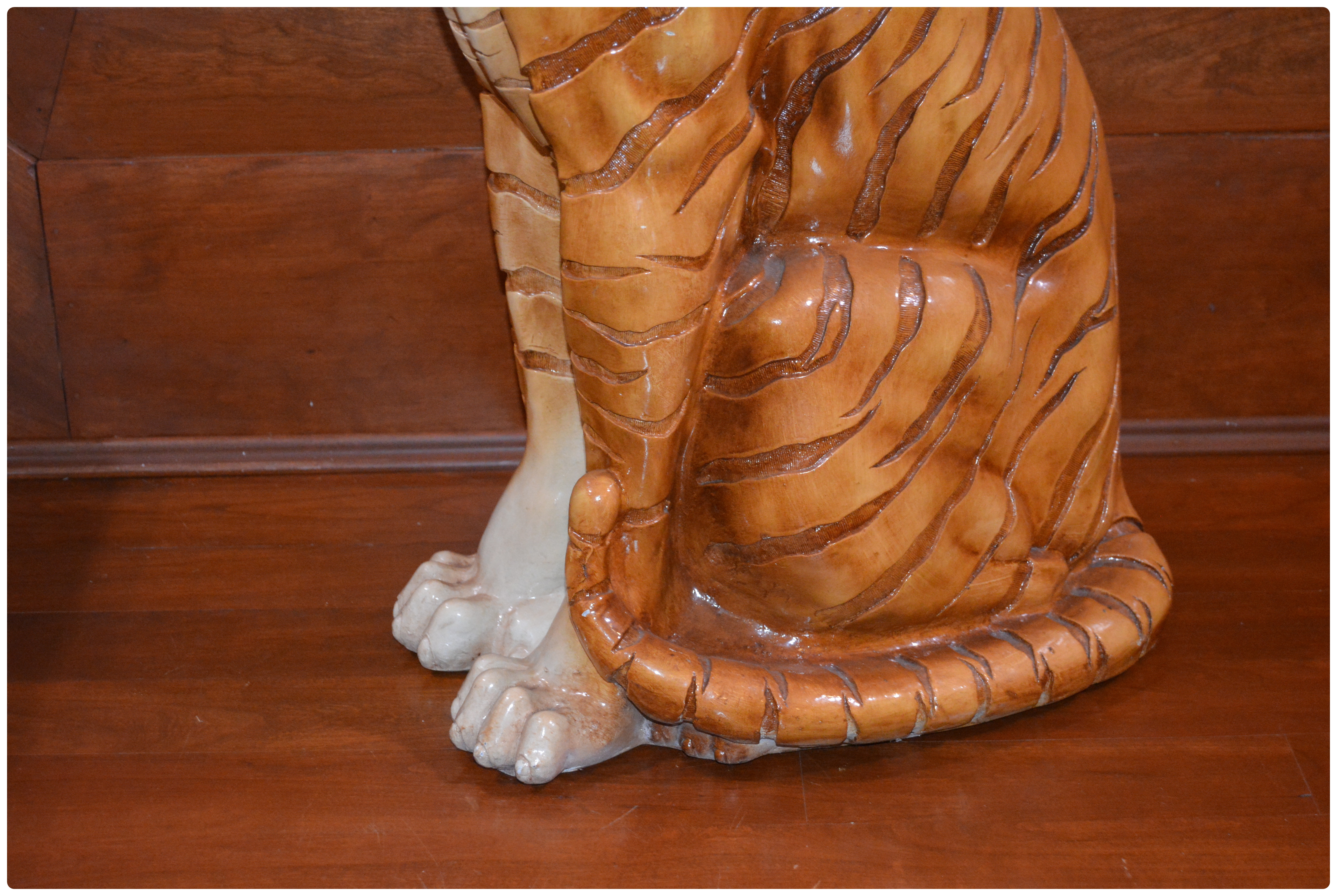 Large Marwal Bengal Tiger Ceramic Floor Sculpture