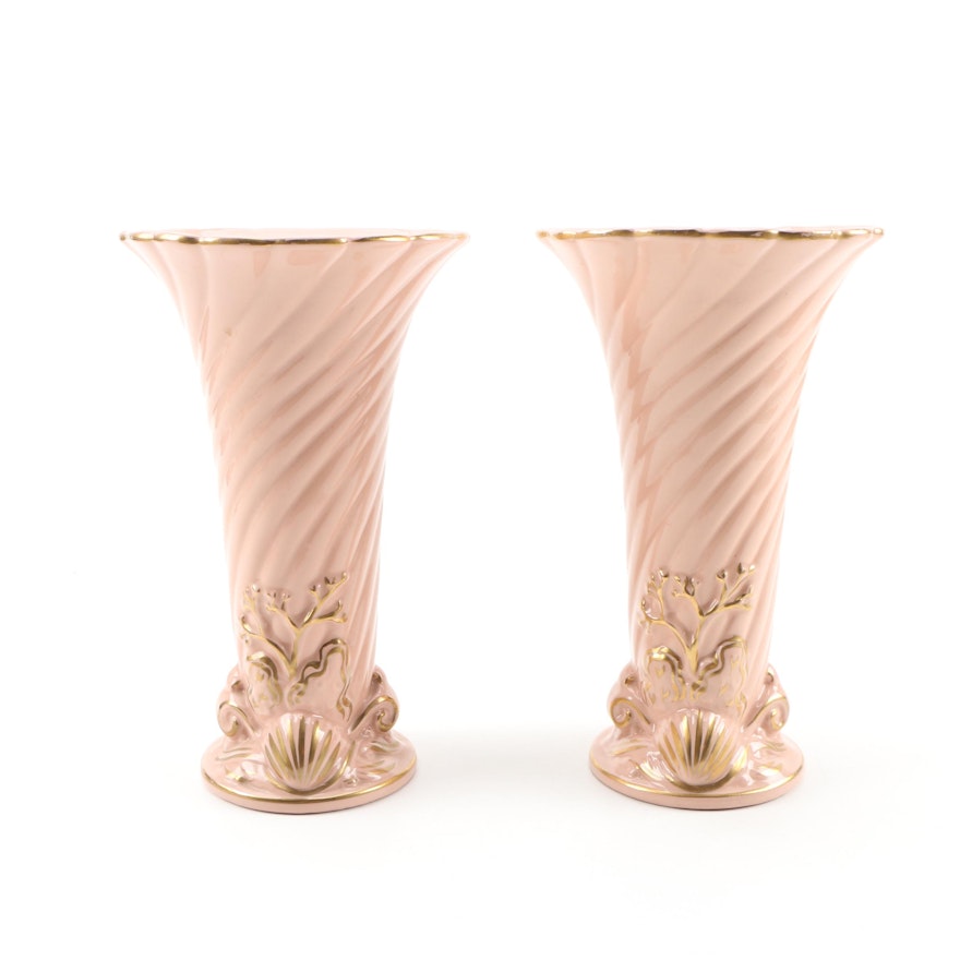 Pair of American Ceramic Vases, Mid-Century