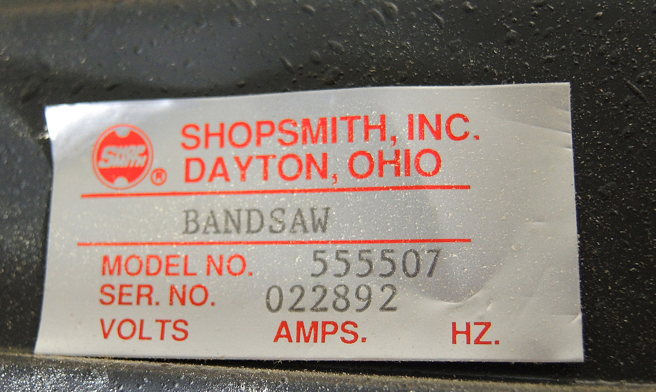 ShopSmith Band Saw, Lathe, Table Saw, Horizontal Boring Drill and Accessories