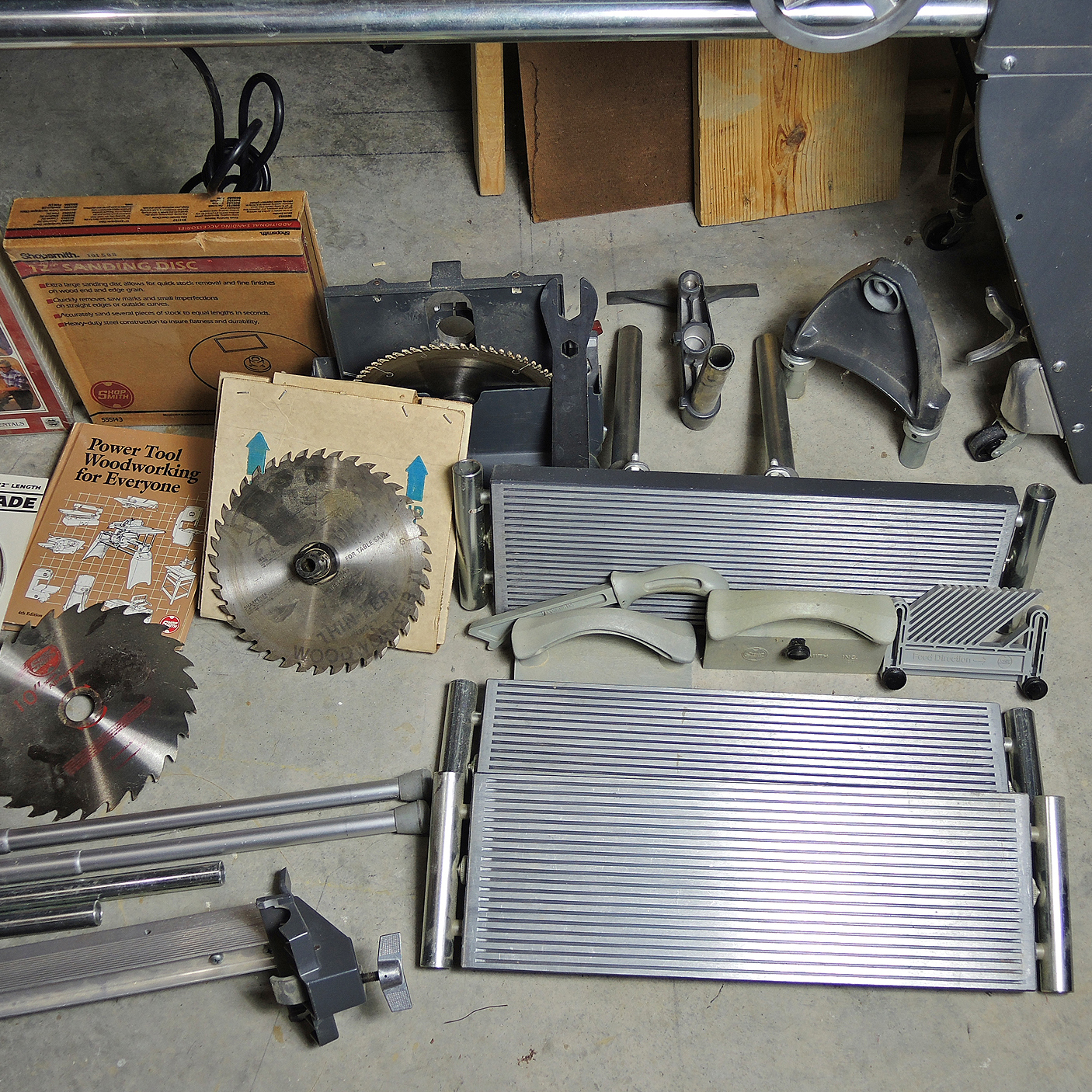 ShopSmith Band Saw, Lathe, Table Saw, Horizontal Boring Drill and Accessories