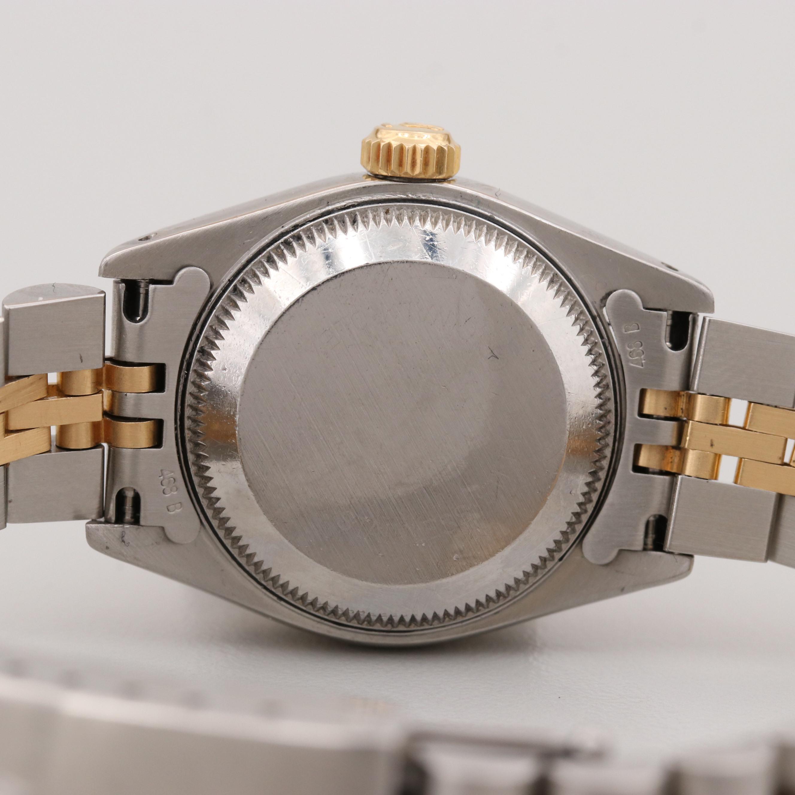 Rolex Datejust Stainless Steel, 18K Yellow Gold and Diamonds Watch, 1993