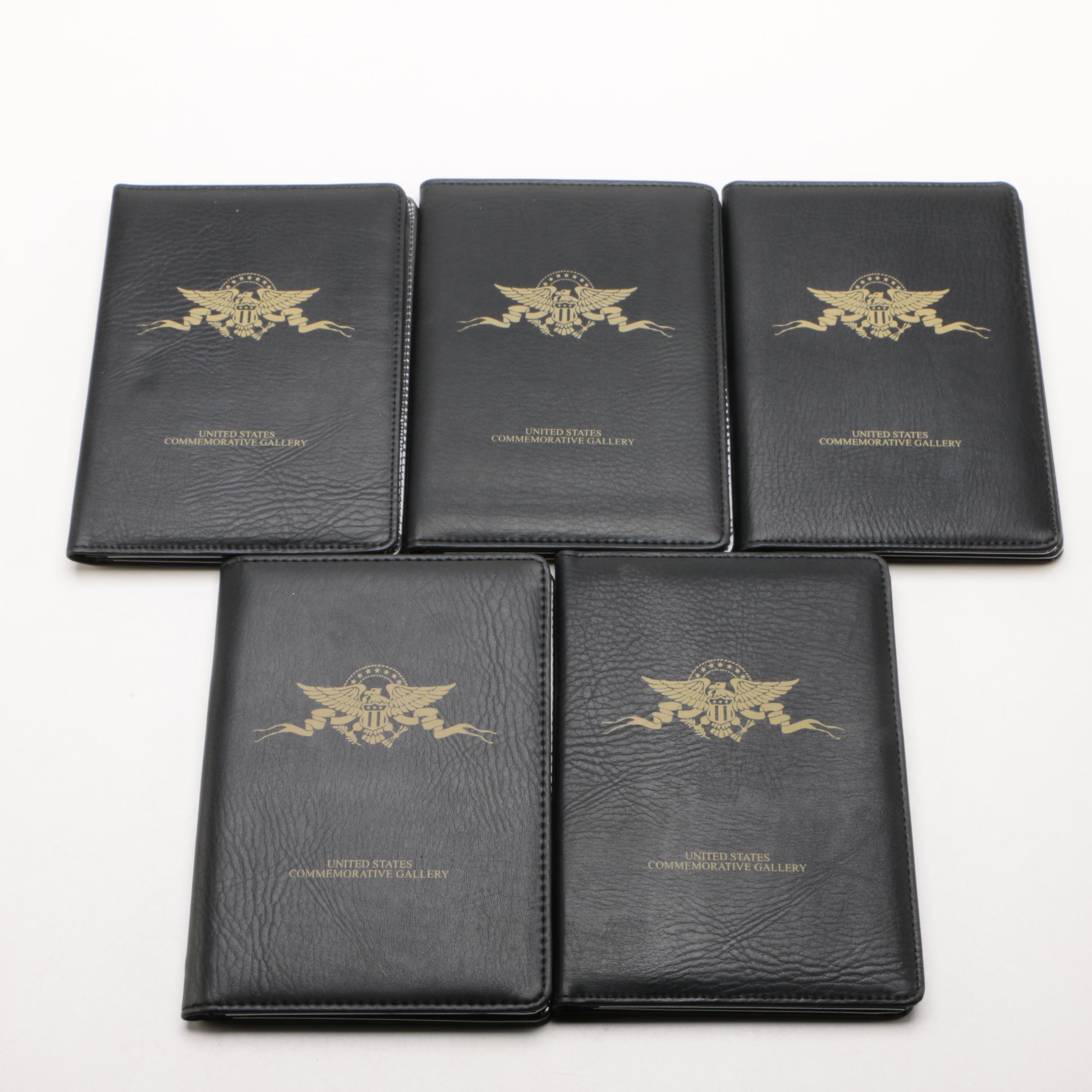 Five "Founding Fathers" Coin and Stamp Sets