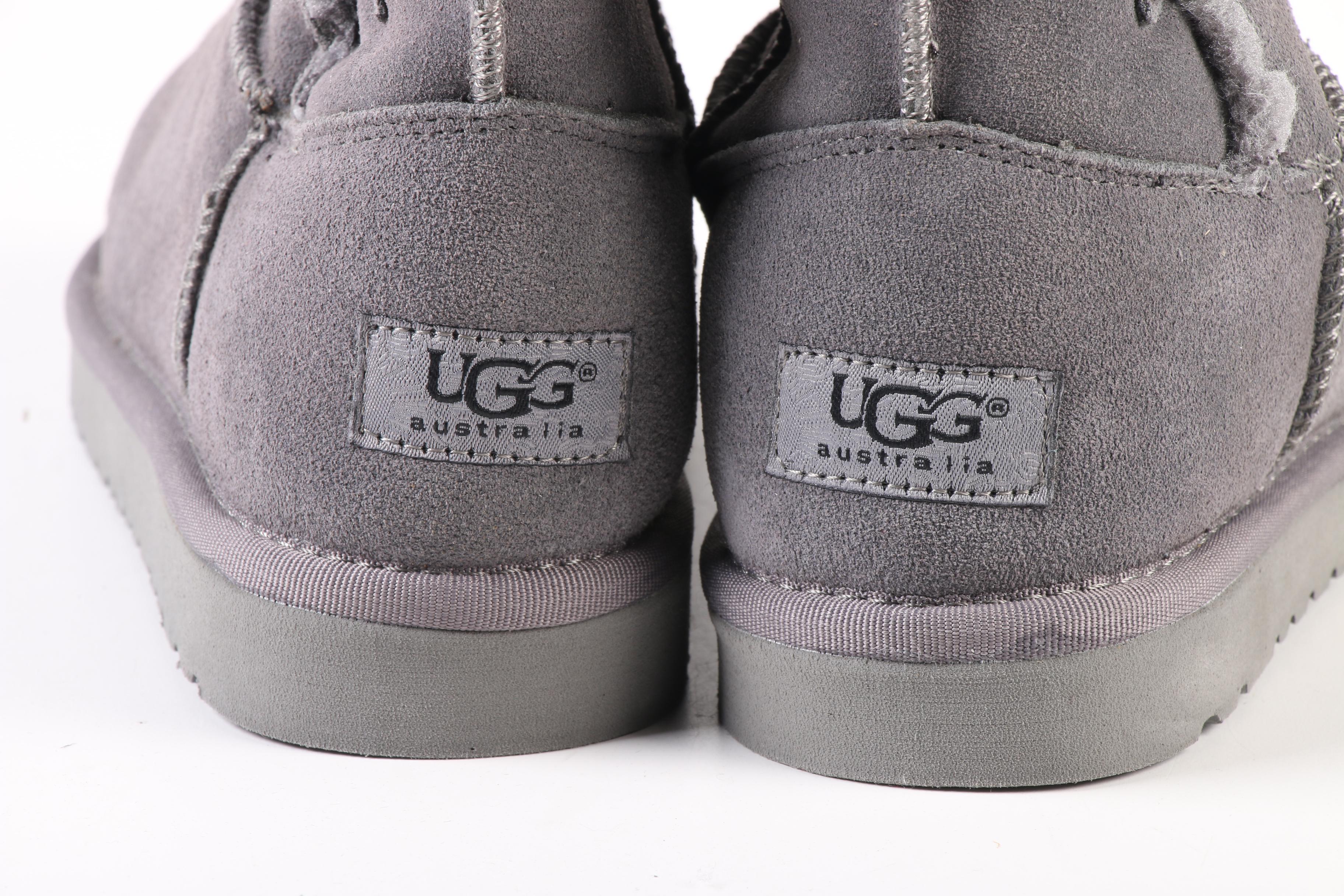 UGG Australia Bailey Button Triplet Gray Boots
