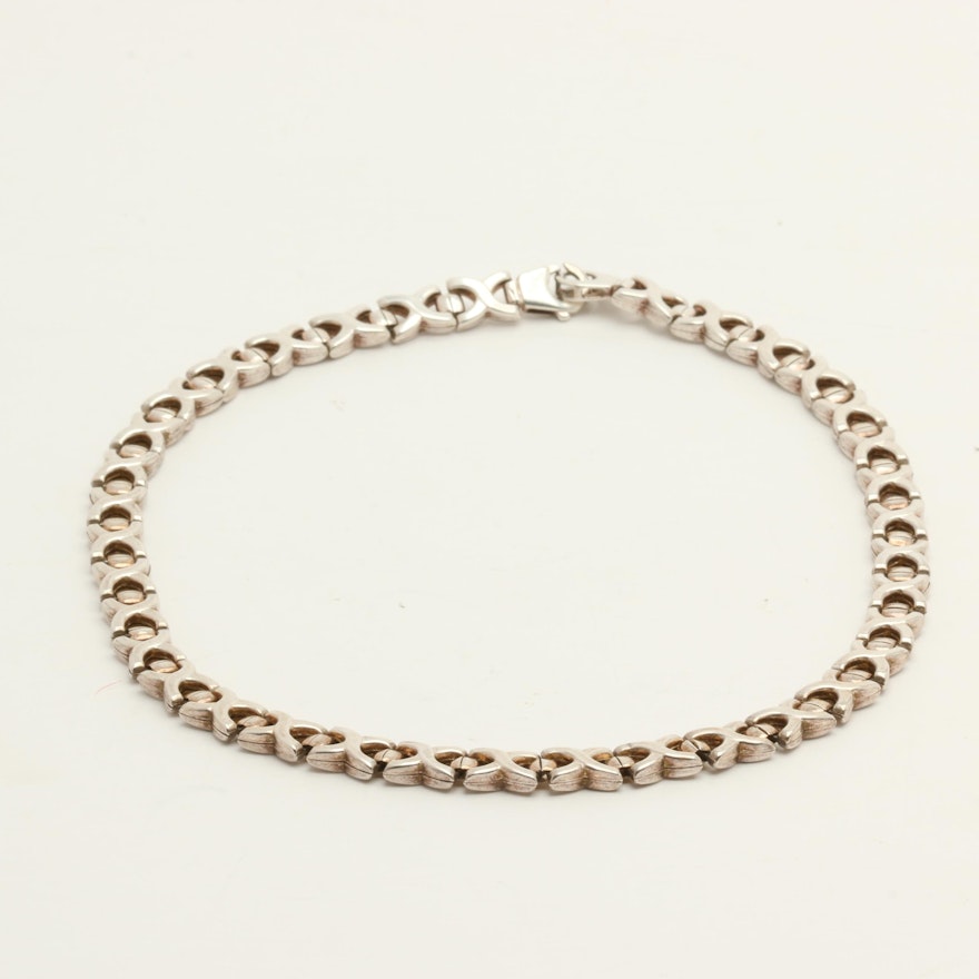 Gold Wash on Sterling Silver Chain Link Necklace