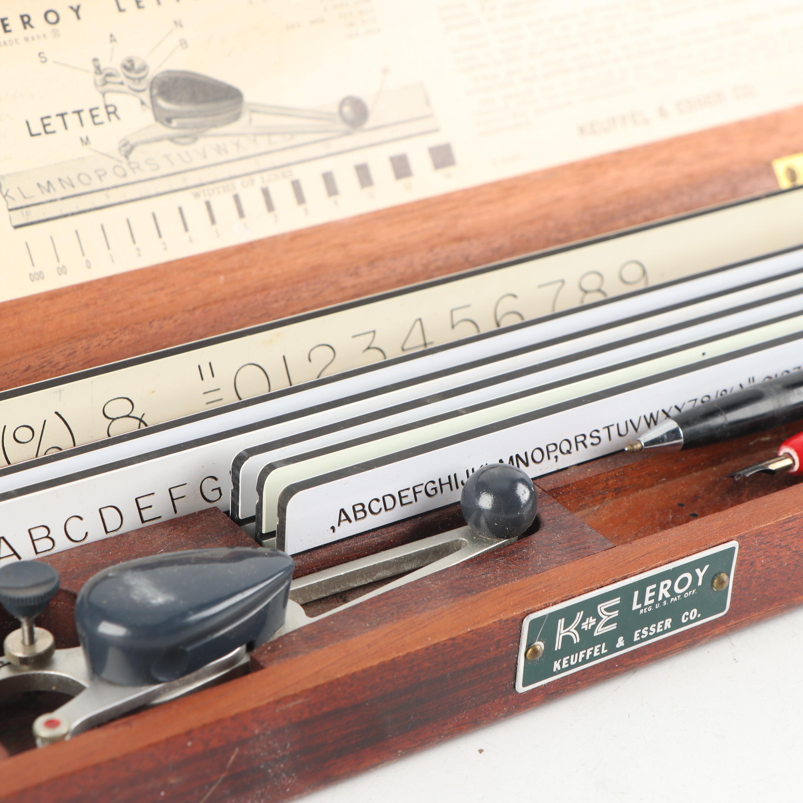 Keuffel & Esser Leroy Lettering Set Drafting Tools, 1950