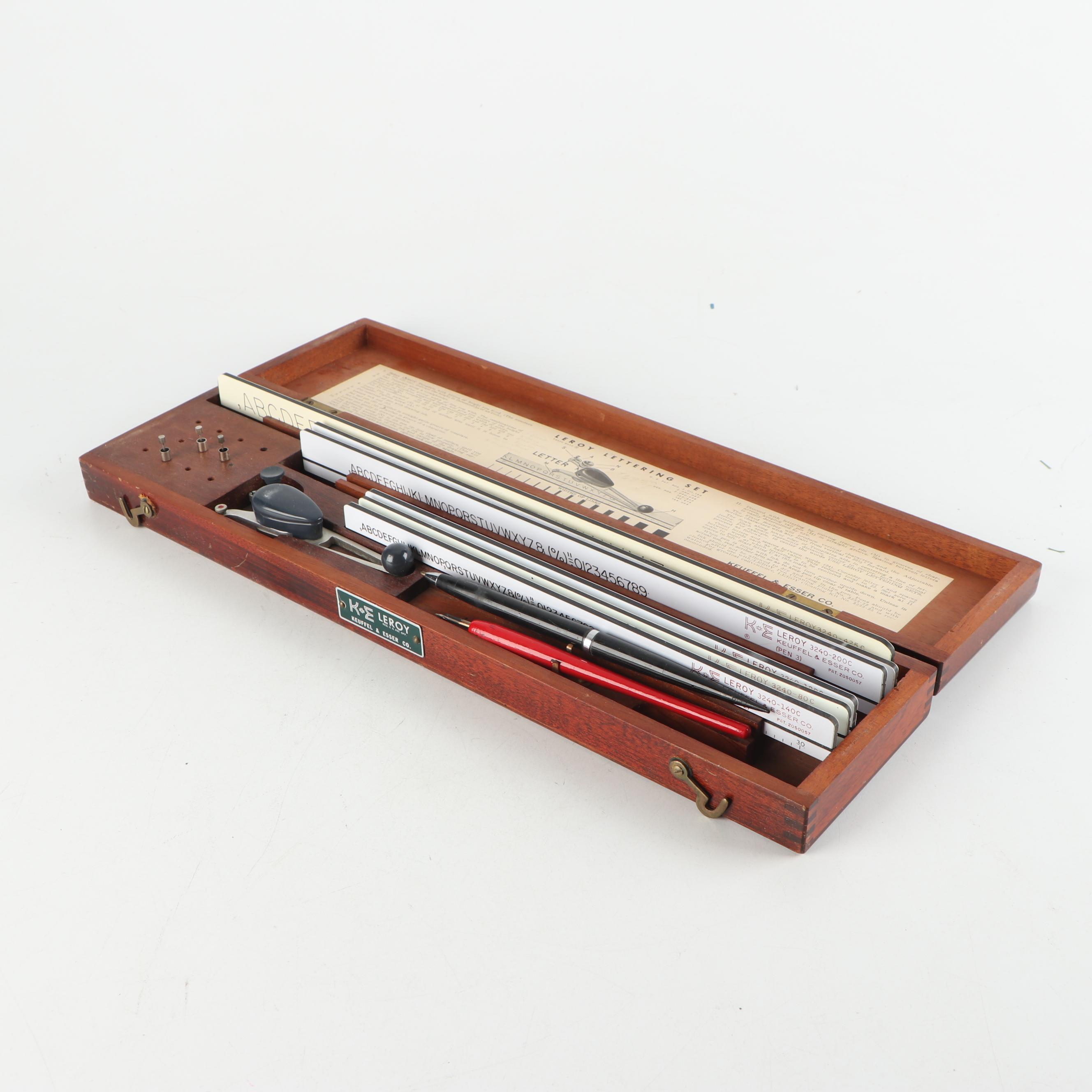 Keuffel & Esser Leroy Lettering Set Drafting Tools, 1950