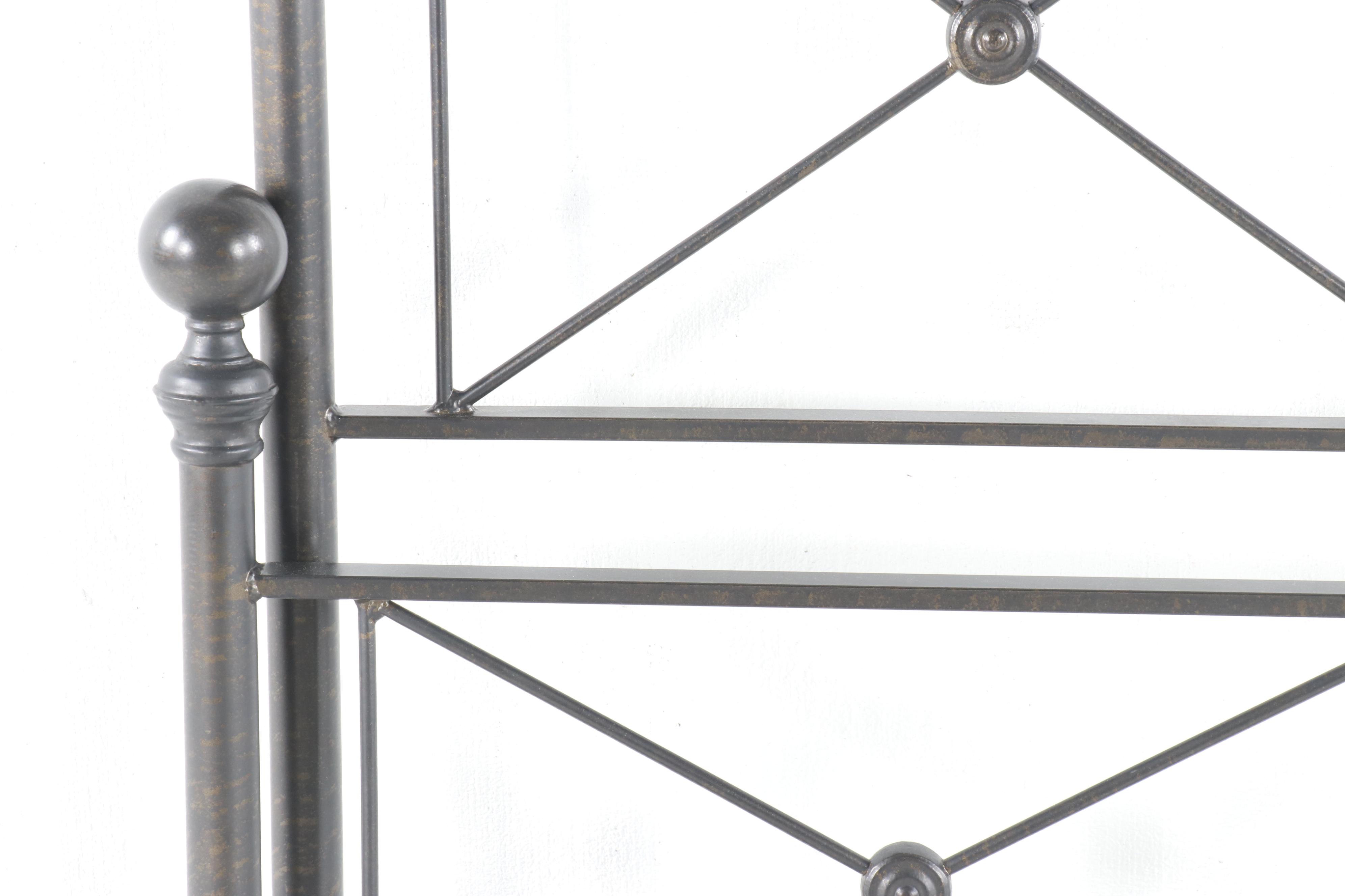 Full Size Iron Bed, Contemporary