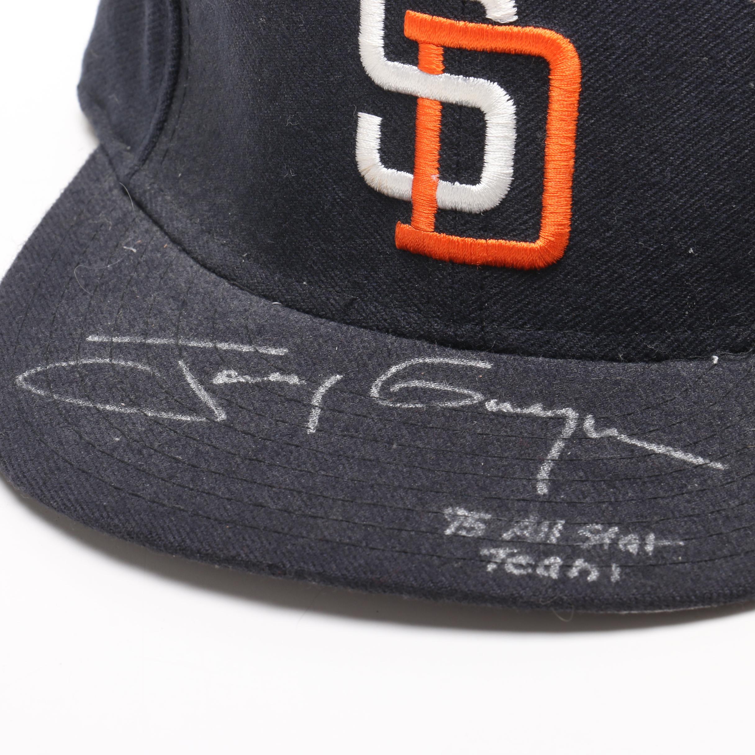 Tony Gwynn and Jay Bell Signed New Era Major League Baseball Replica Caps