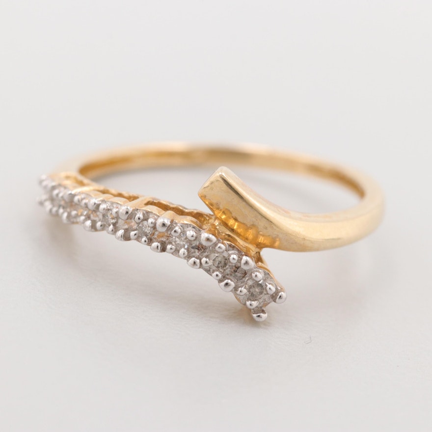 10K Yellow Gold Diamond Ring