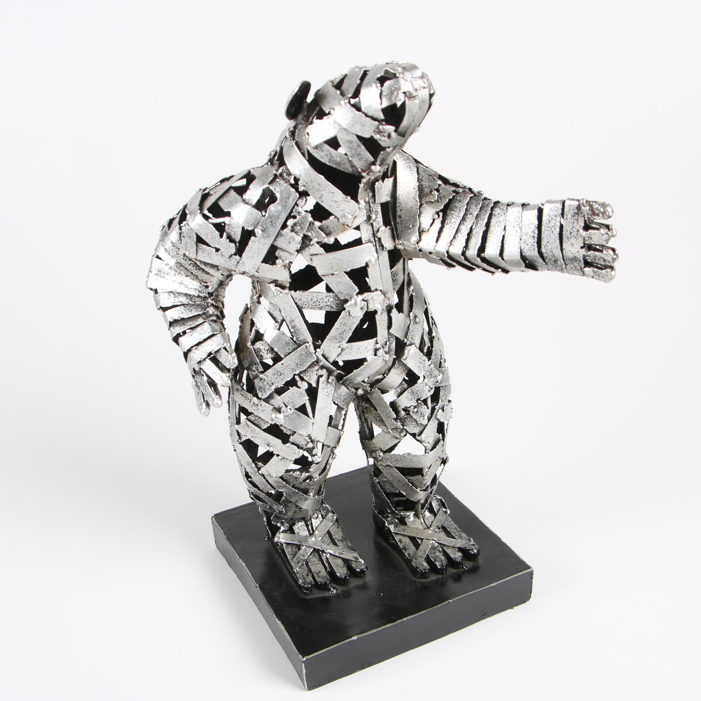 Welded Metal Figural Bear Sculptures