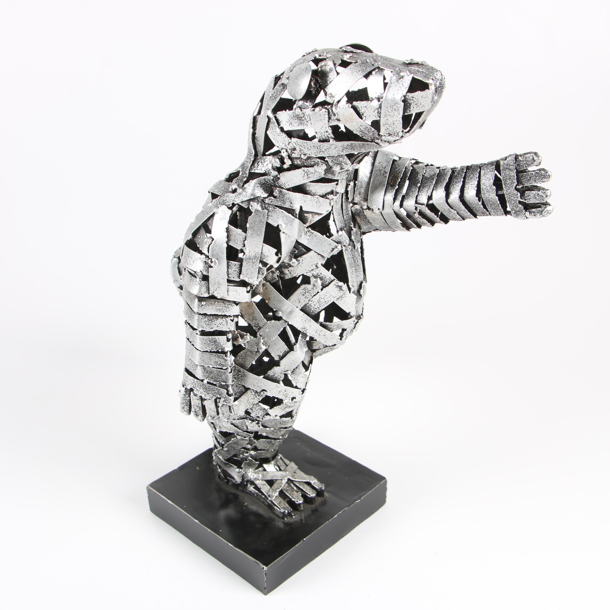 Welded Metal Figural Bear Sculptures