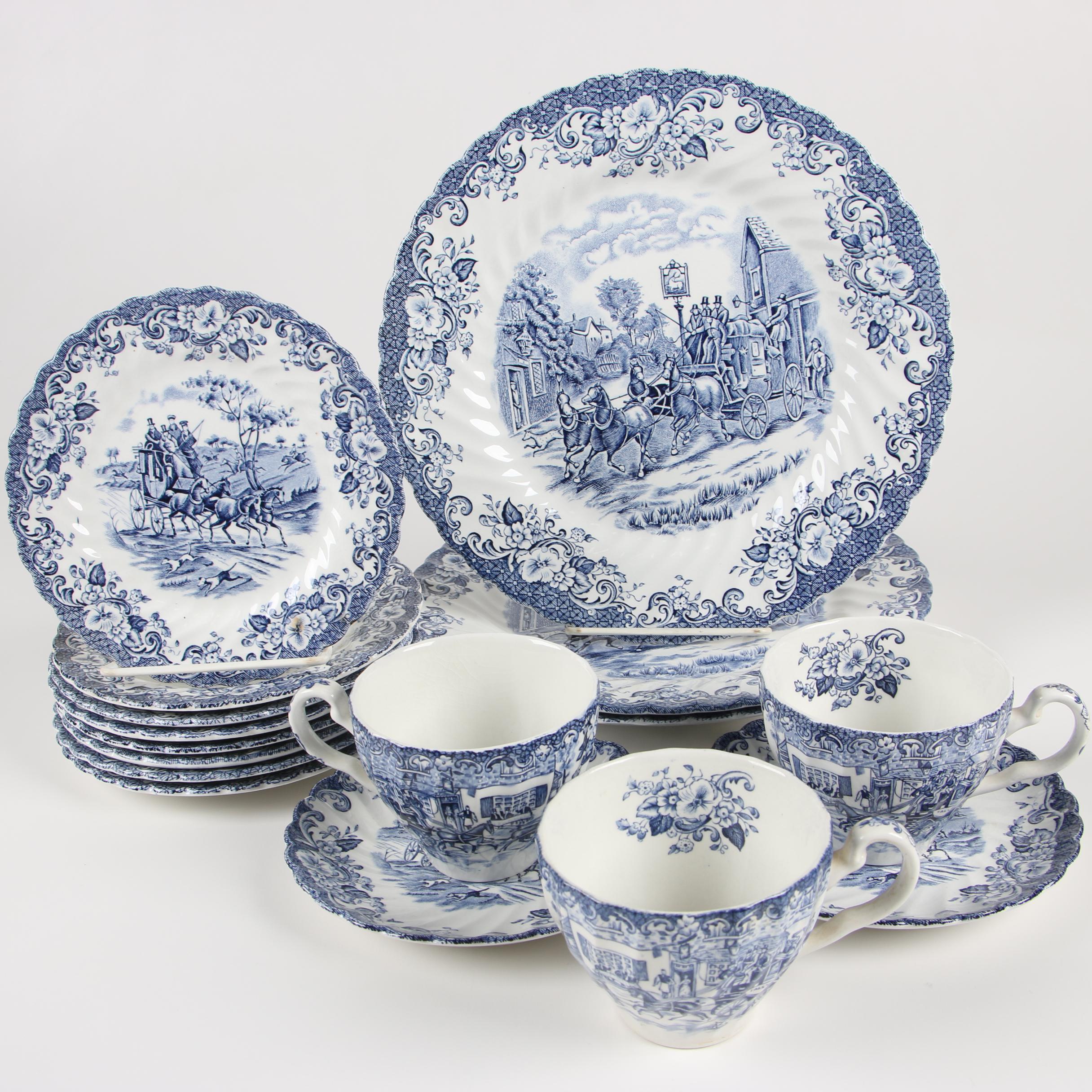 Johnson Brothers Ironstone Dinnerware "Coaching Scenes"