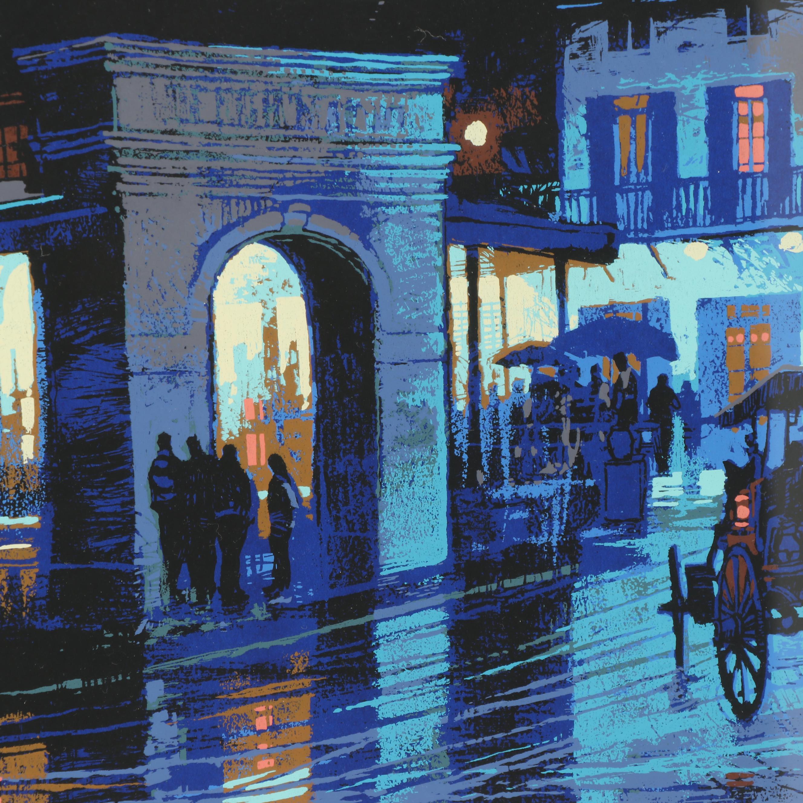 Don Picou Serigraph "French Market Place"