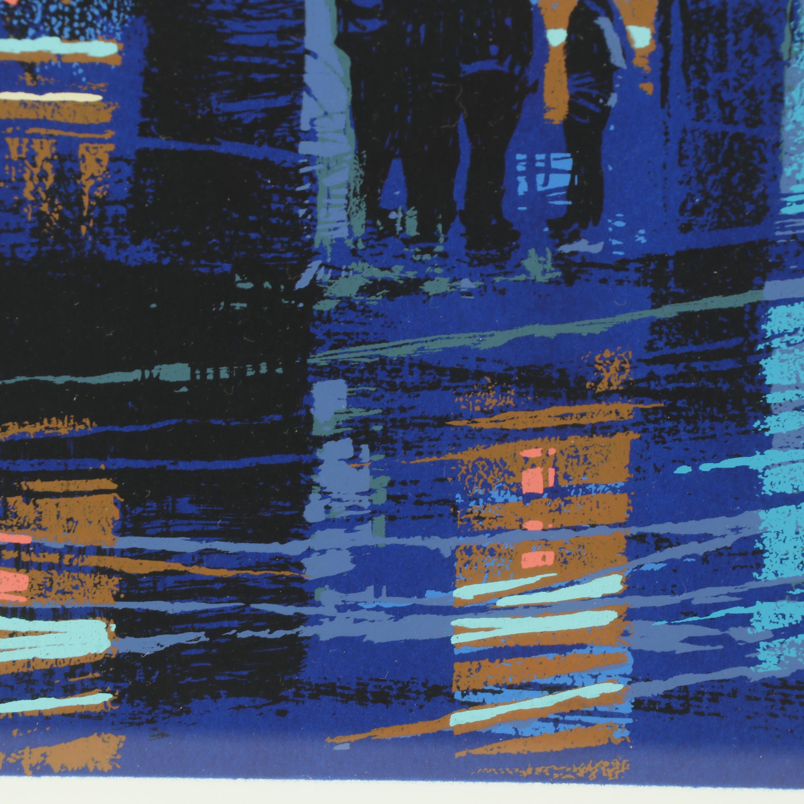 Don Picou Serigraph "French Market Place"