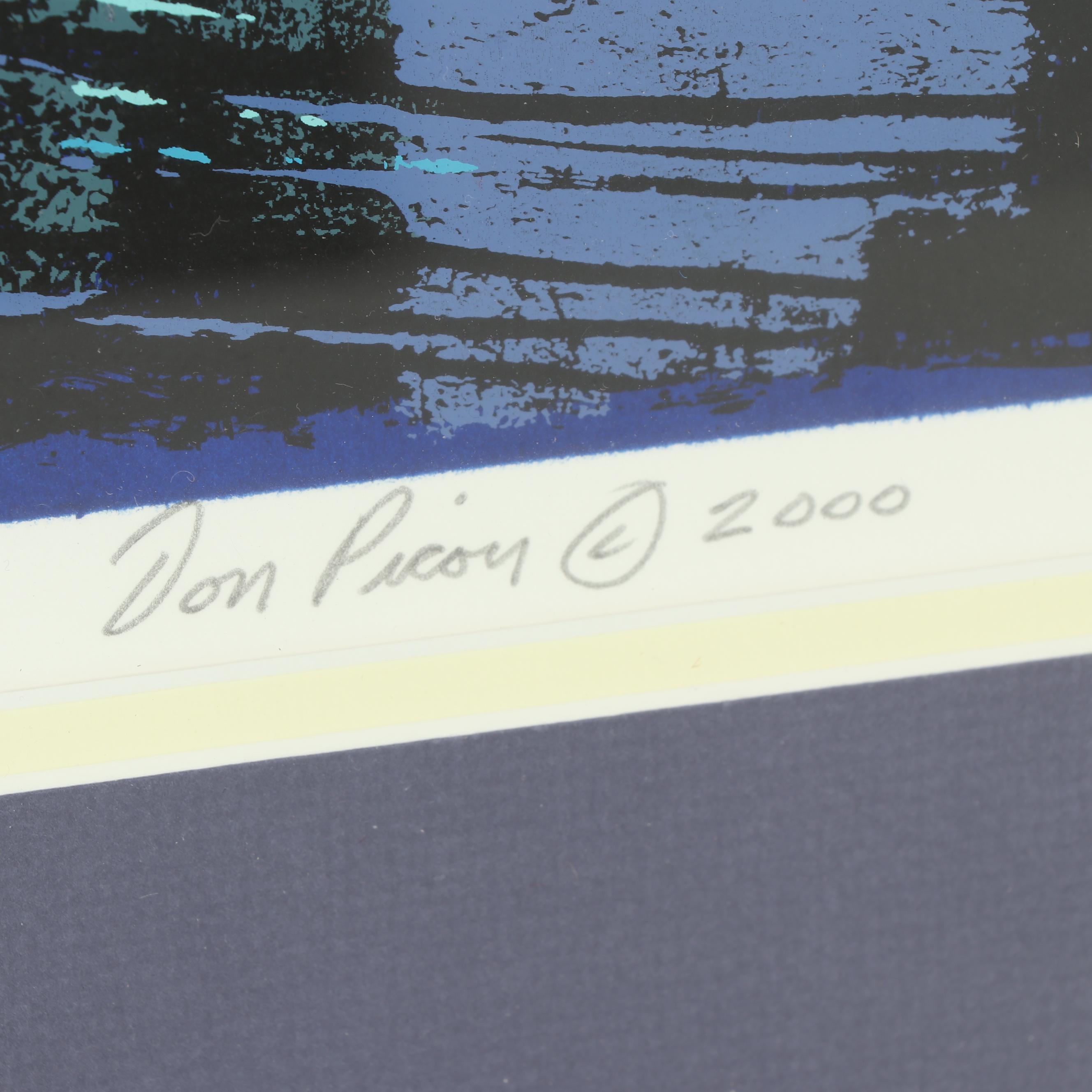 Don Picou Serigraph "French Market Place"