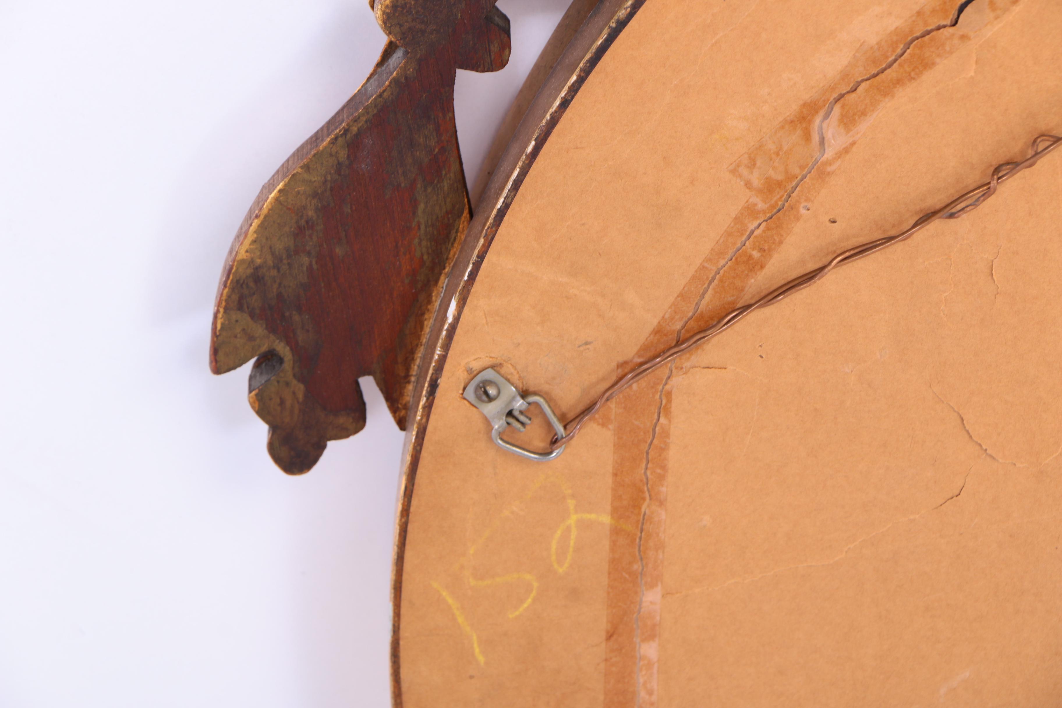 Federal Style Giltwood and Composition Convex Mirror, 20th Century