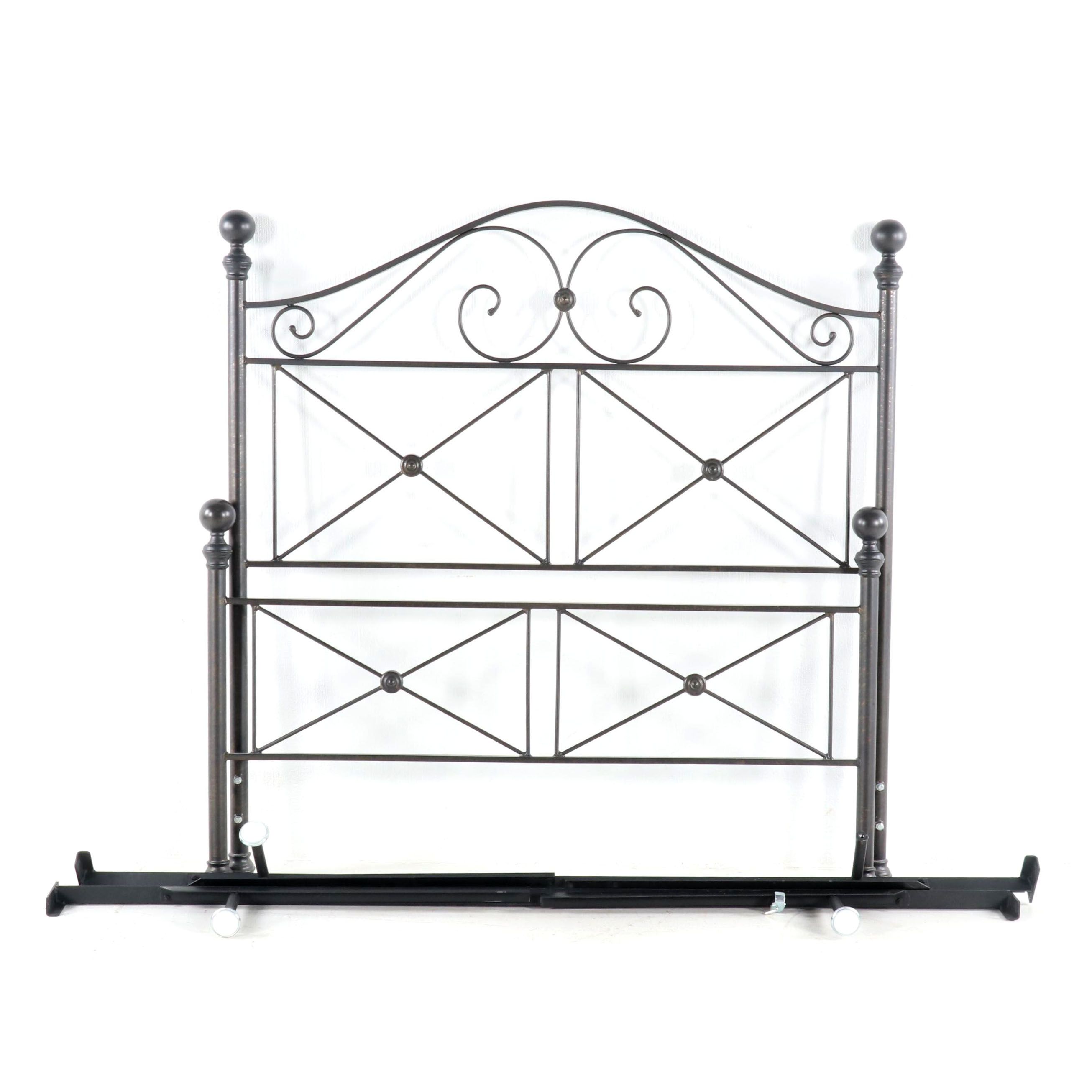 Full Size Iron Bed, Contemporary